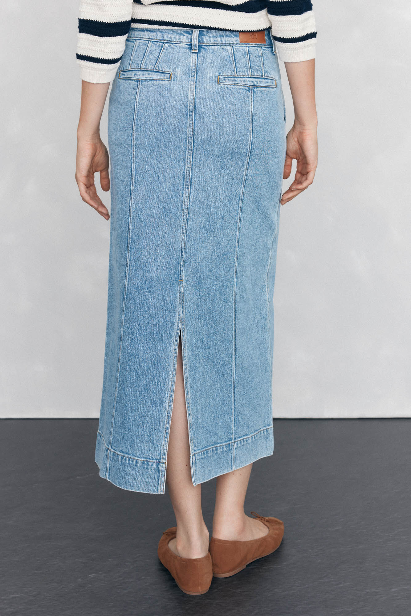 Pedro del Hierro Denim skirt Blue