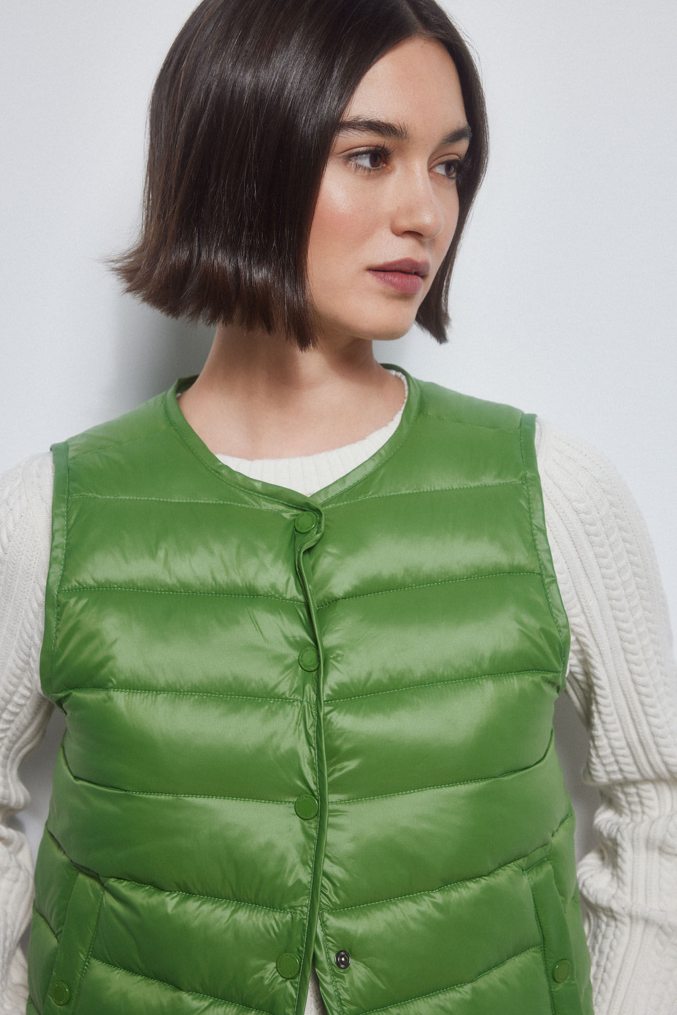 Pedro del Hierro Chaleco corto Verde