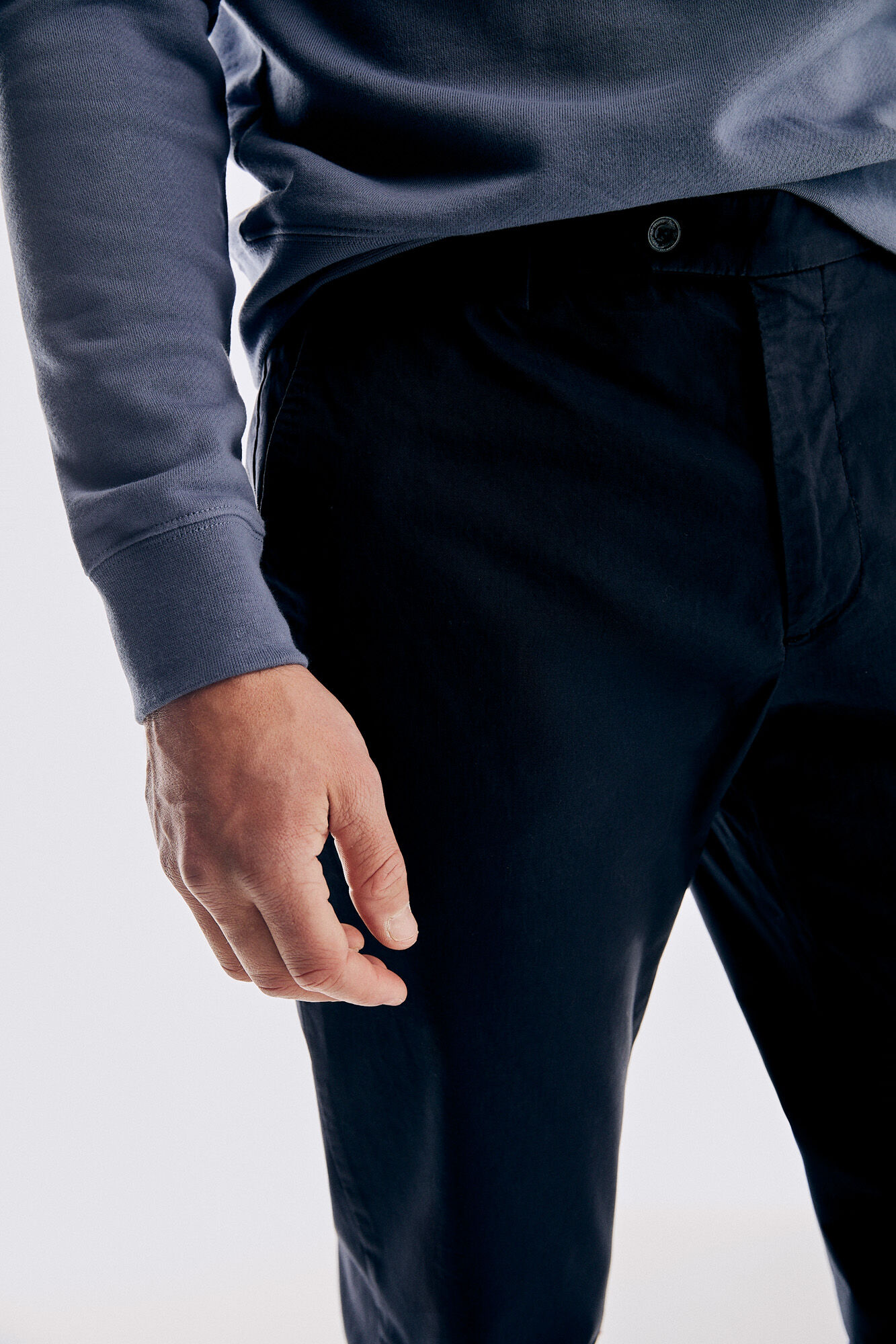 Pedro del Hierro Regular fit Premium Flex chinos Blue