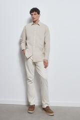 Pedro del Hierro fabric shirt Beige