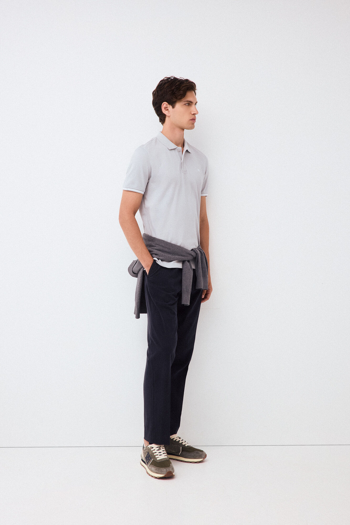Pedro del Hierro Polo fantasy cuff Grey