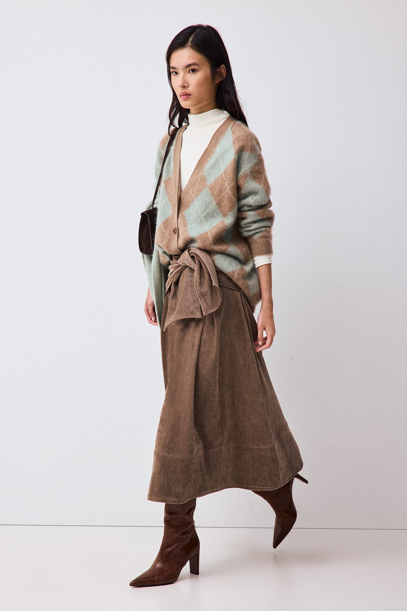 Pedro del Hierro Midi skirt with wide tie detail