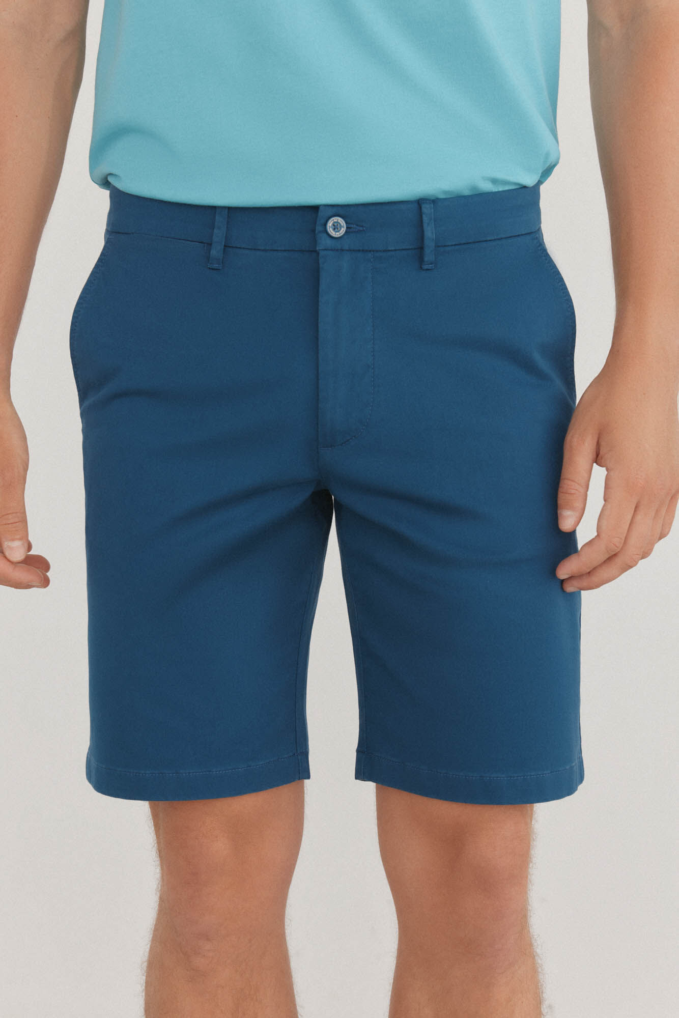 Pedro del Hierro Premium Flex chino-style Bermuda shorts  Blue