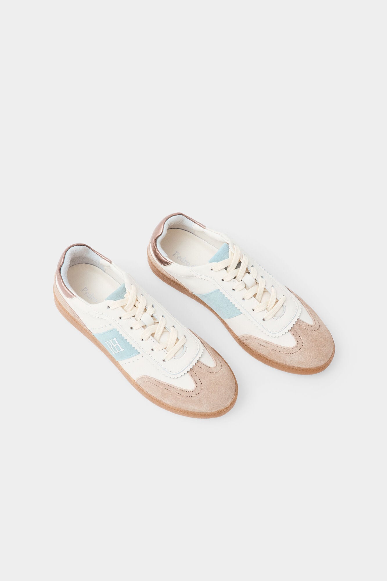 Pedro del Hierro Combined leather sneaker