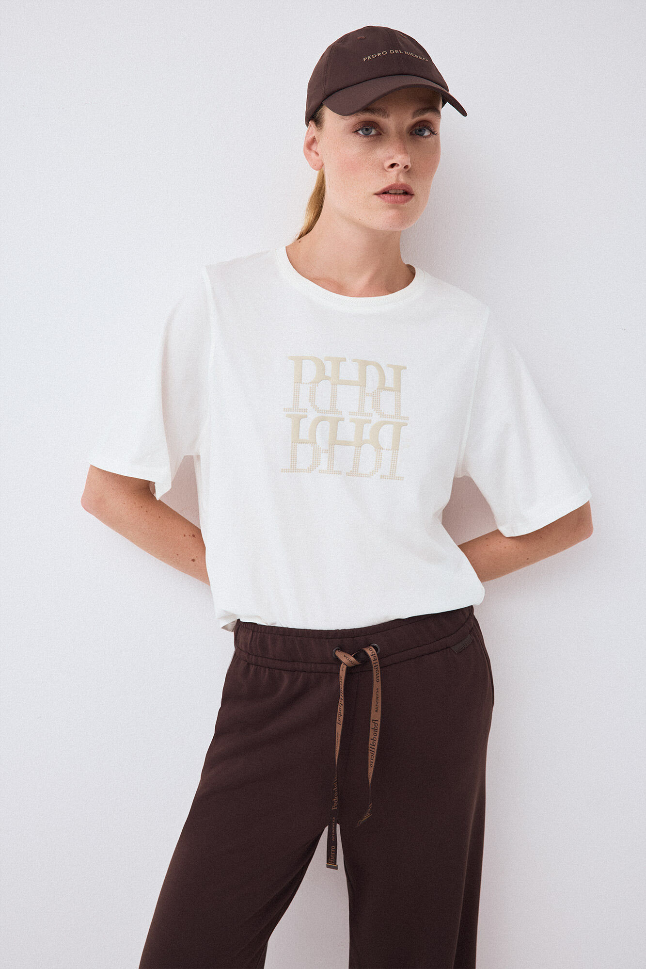Pedro del Hierro Oversize activewear logo T-shirt