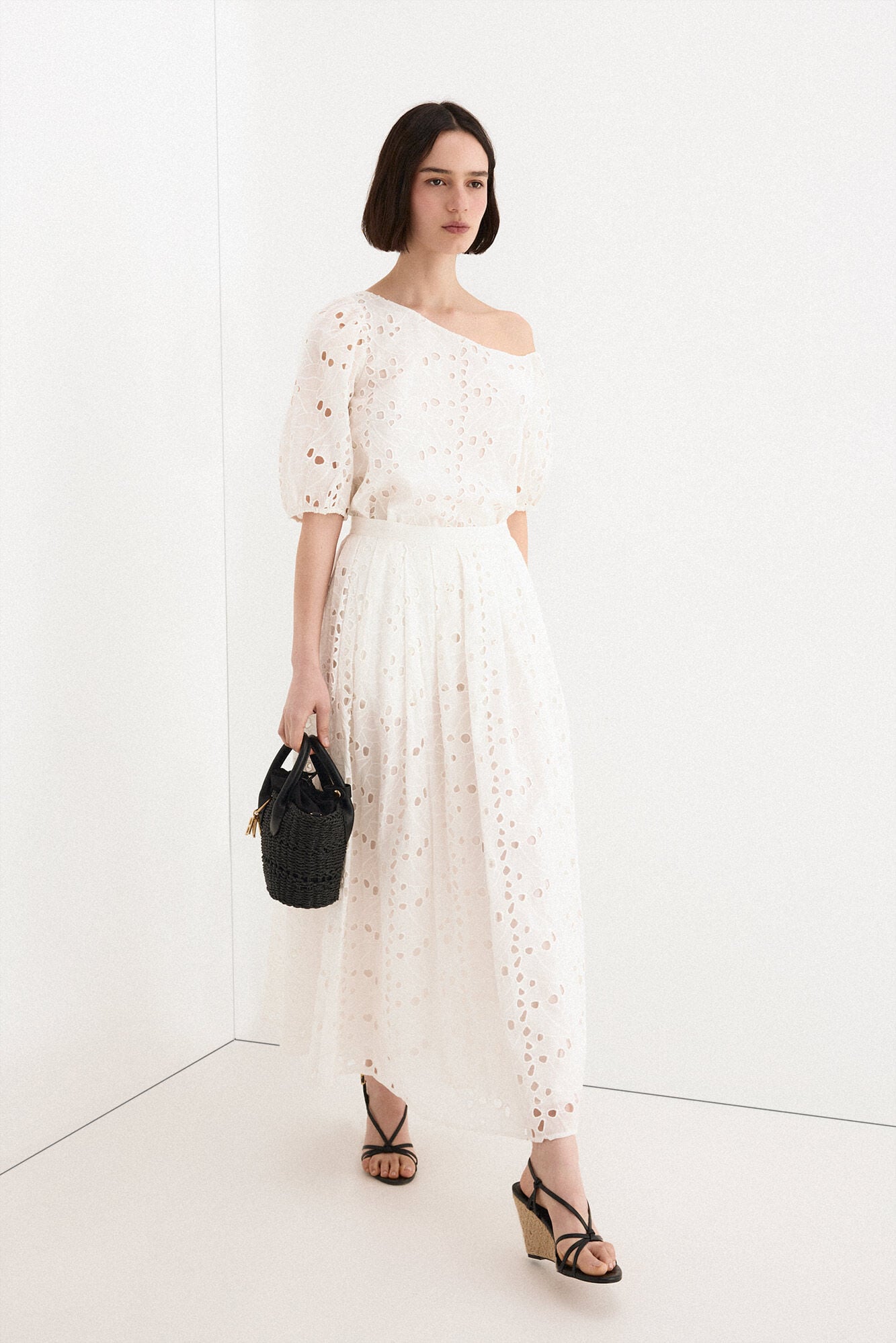 TFP by Tamara Falc&oacute; Embroidered skirt Orange
