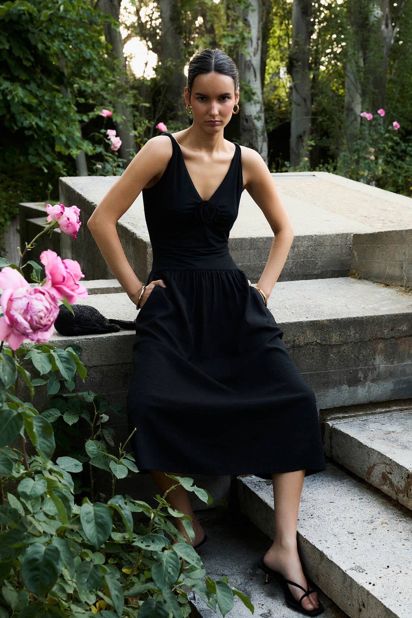 Pedro del Hierro Vestido floral combinado