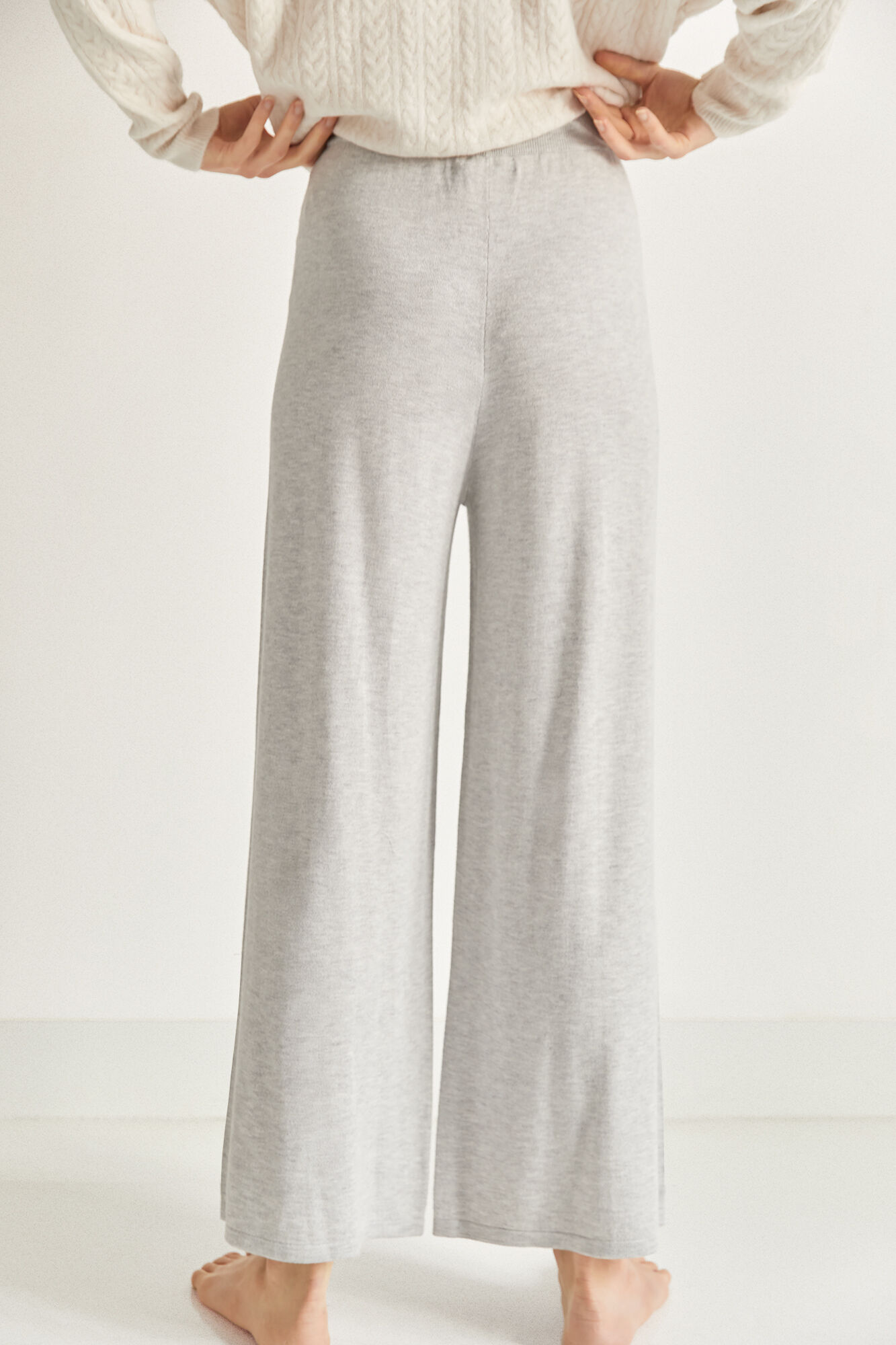 Pedro del Hierro Pantal&oacute;n culotte fluido Gris