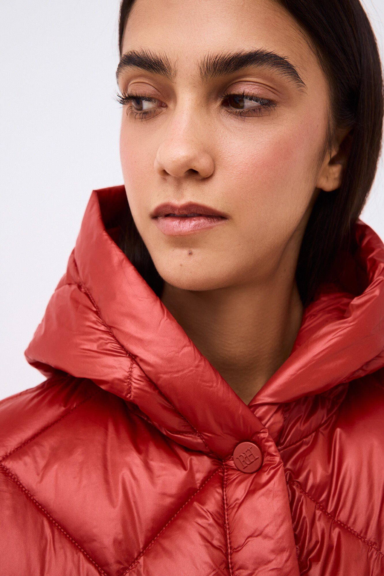 Pedro del Hierro Short hooded parka Red