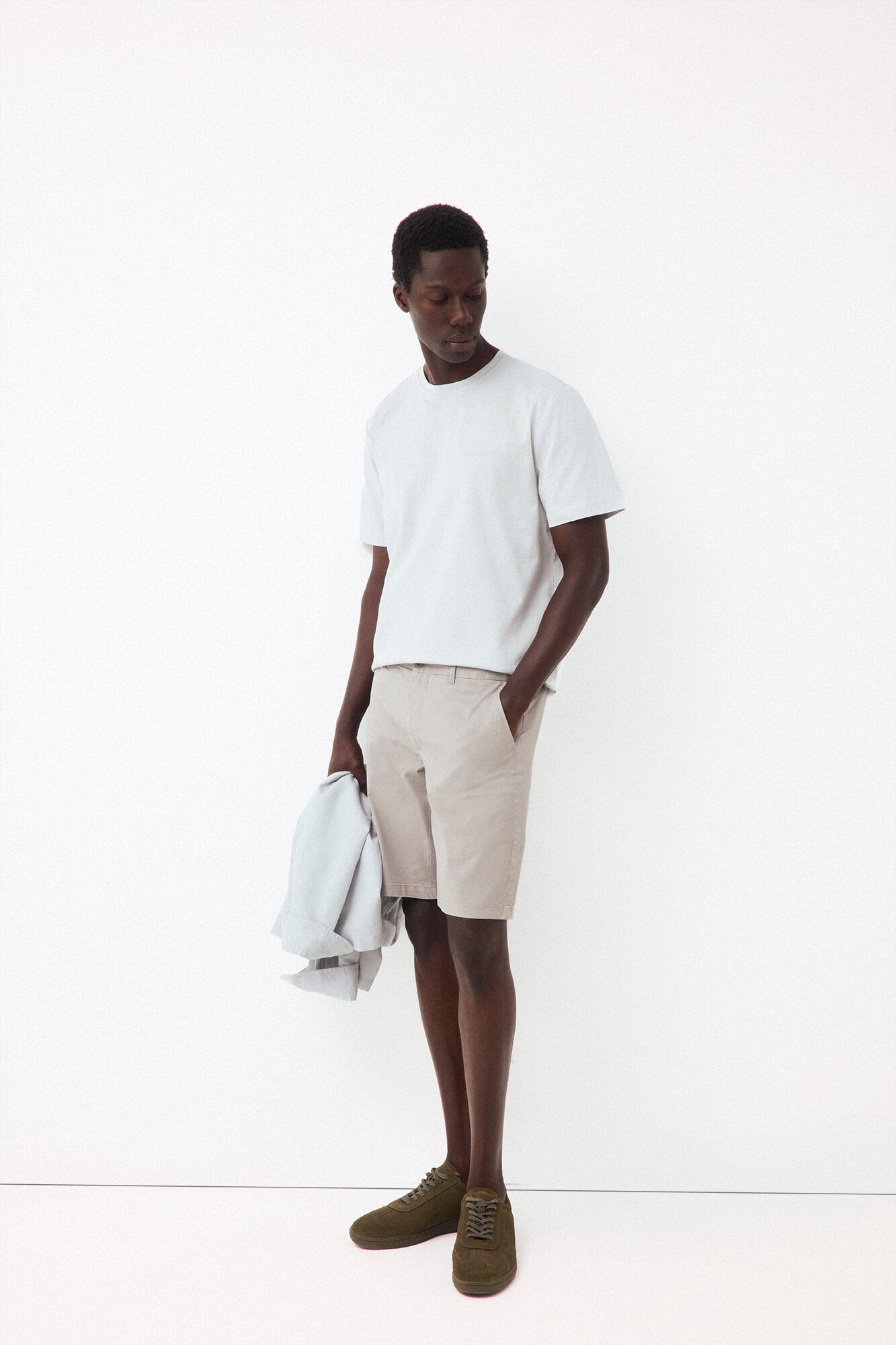 Pedro del Hierro Camiseta logo peque&ntilde;o Gris