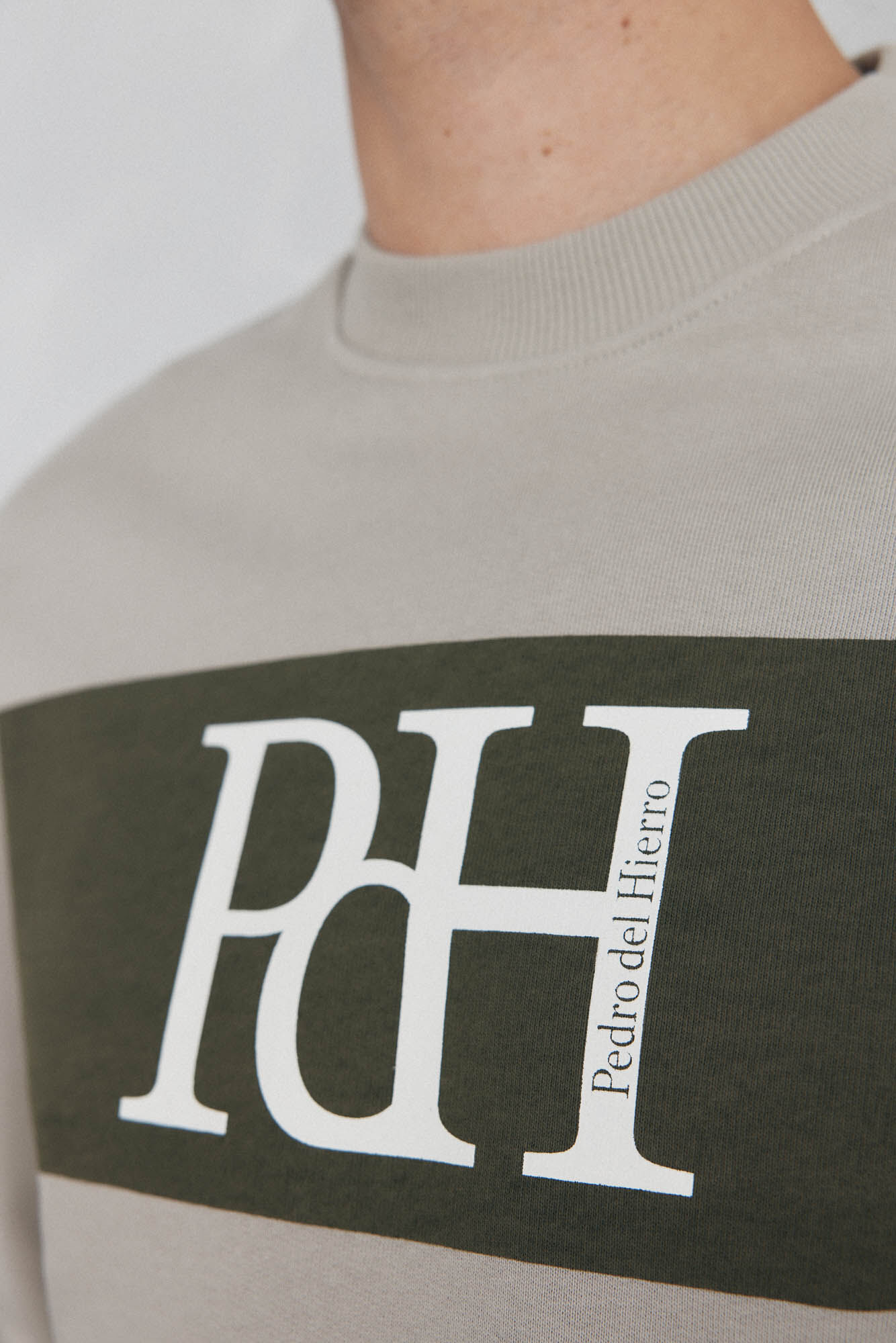Pedro del Hierro Sweatshirt com logo Verde