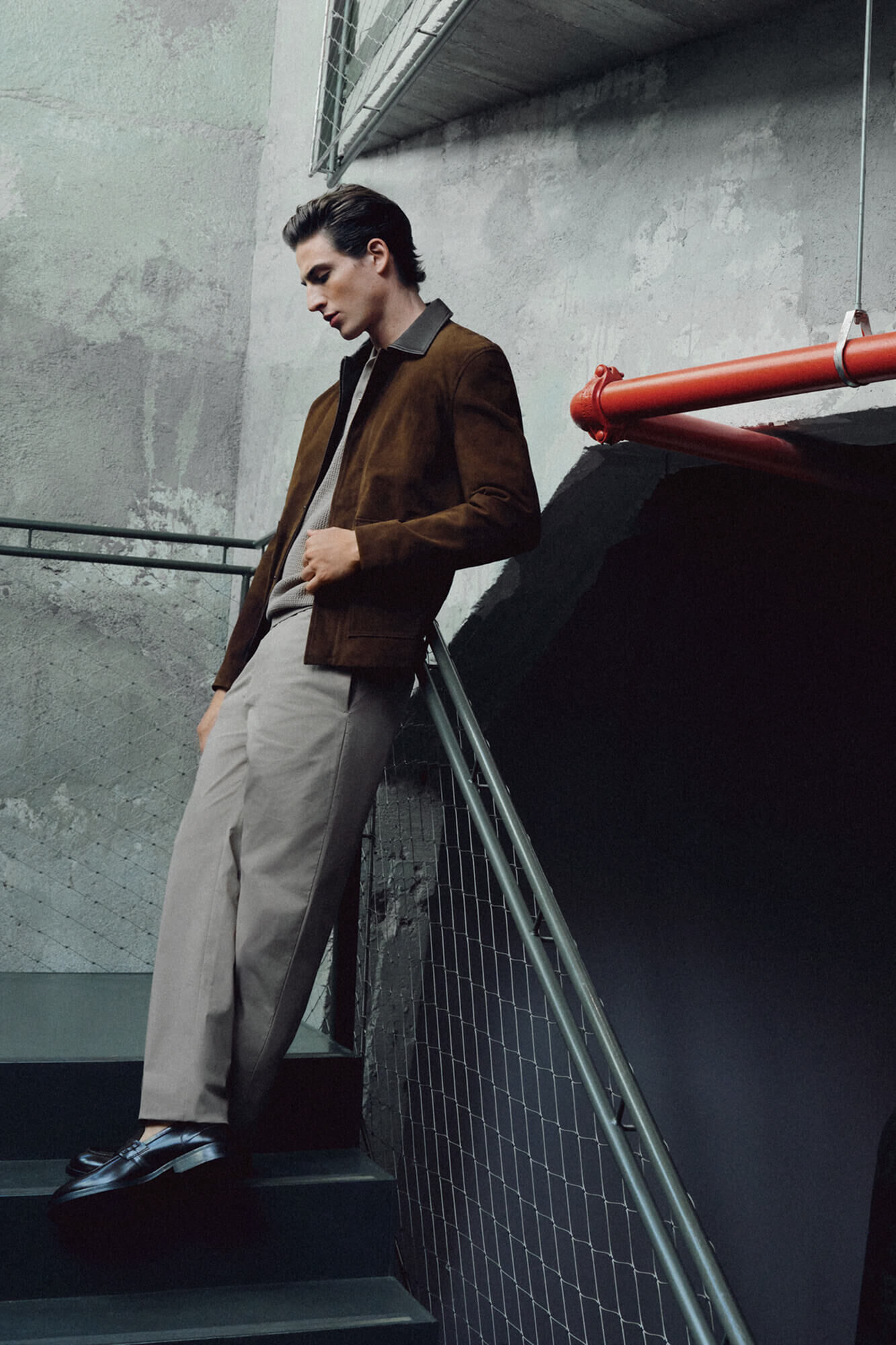Pedro del Hierro Technical poplin regular chinos
