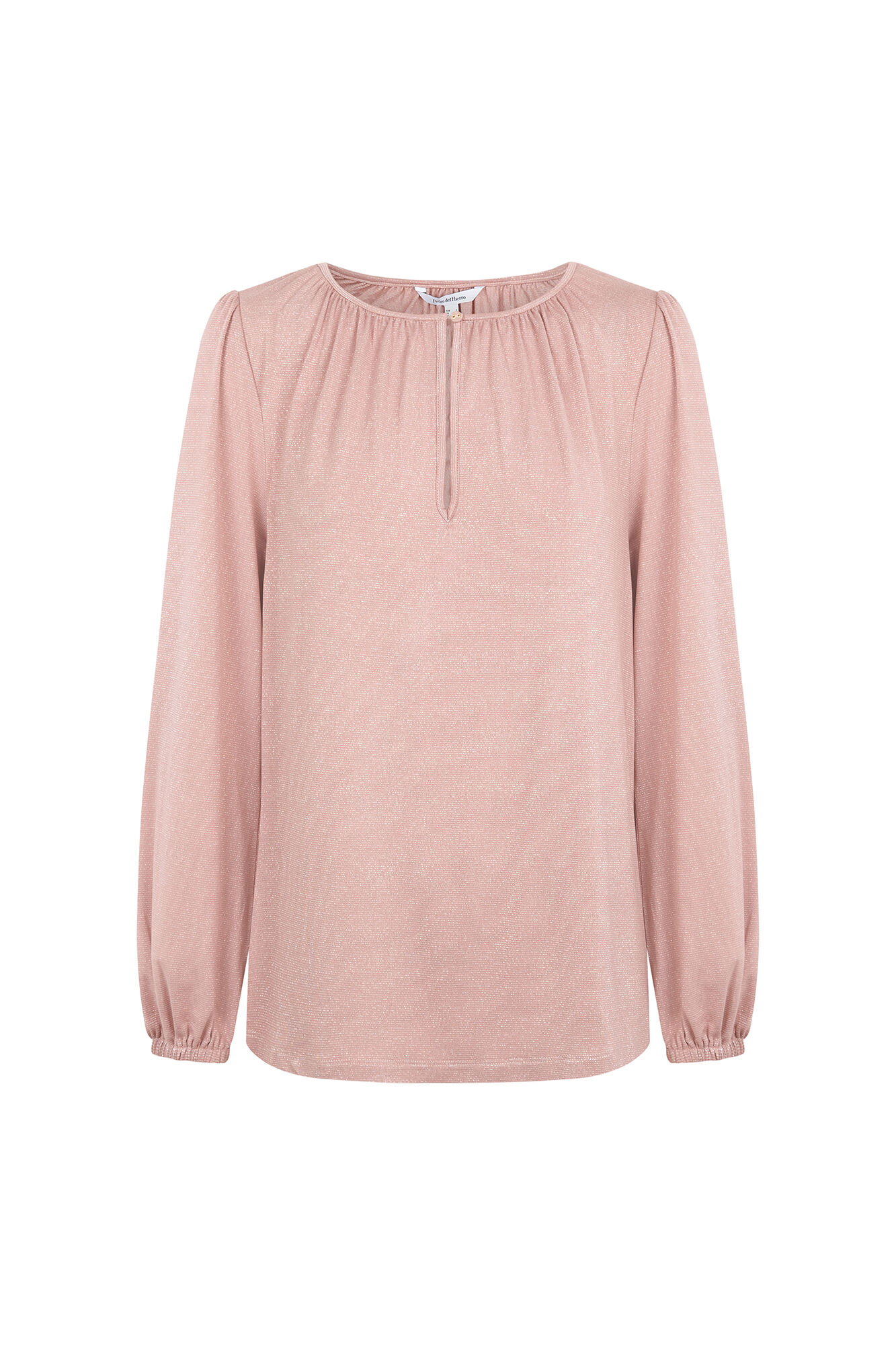 Pedro del Hierro Lurex top with slit Pink