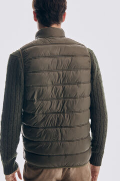 Pedro del Hierro Ultralight quilted gilet Green