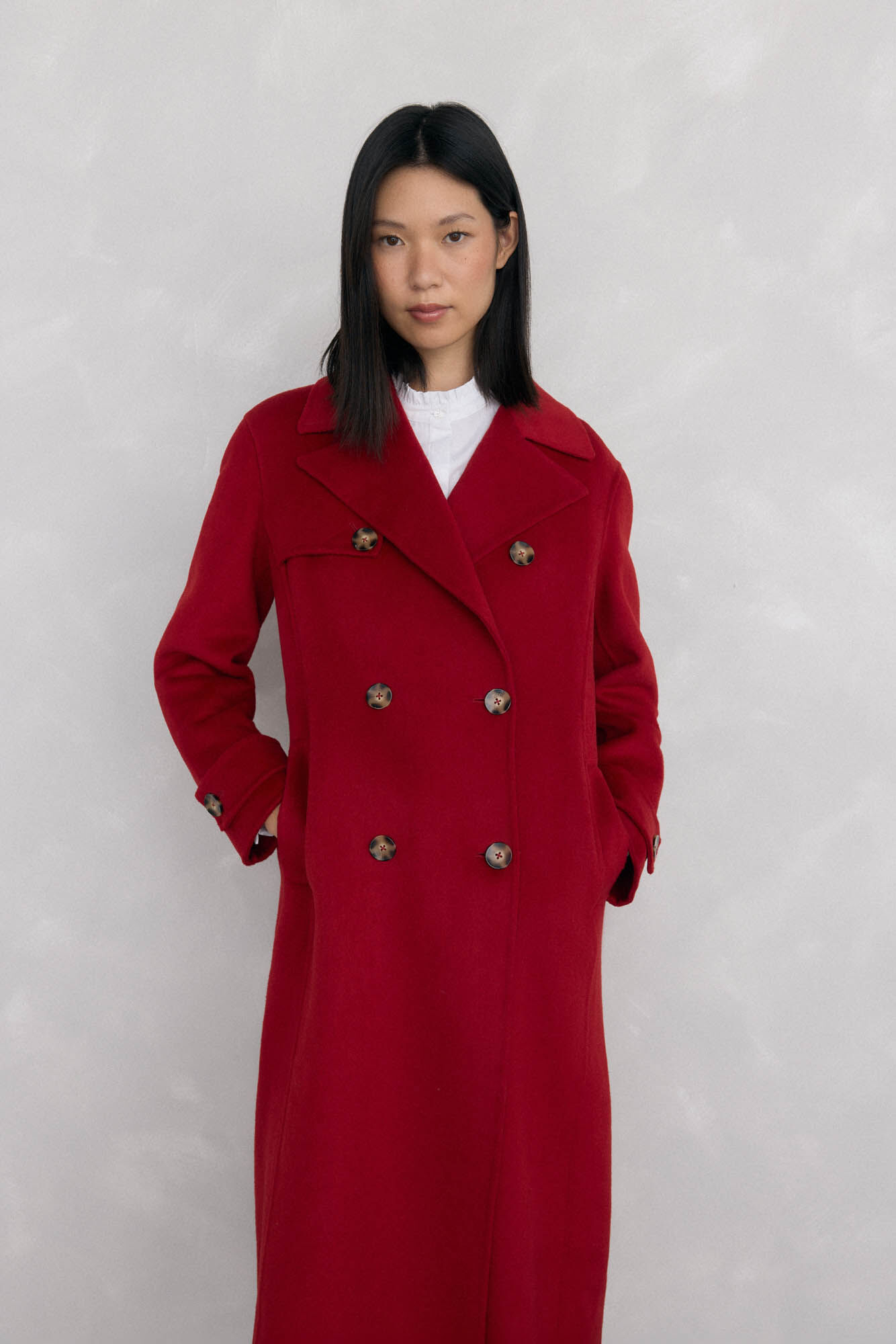 Pedro del Hierro Long double-sided trench coat