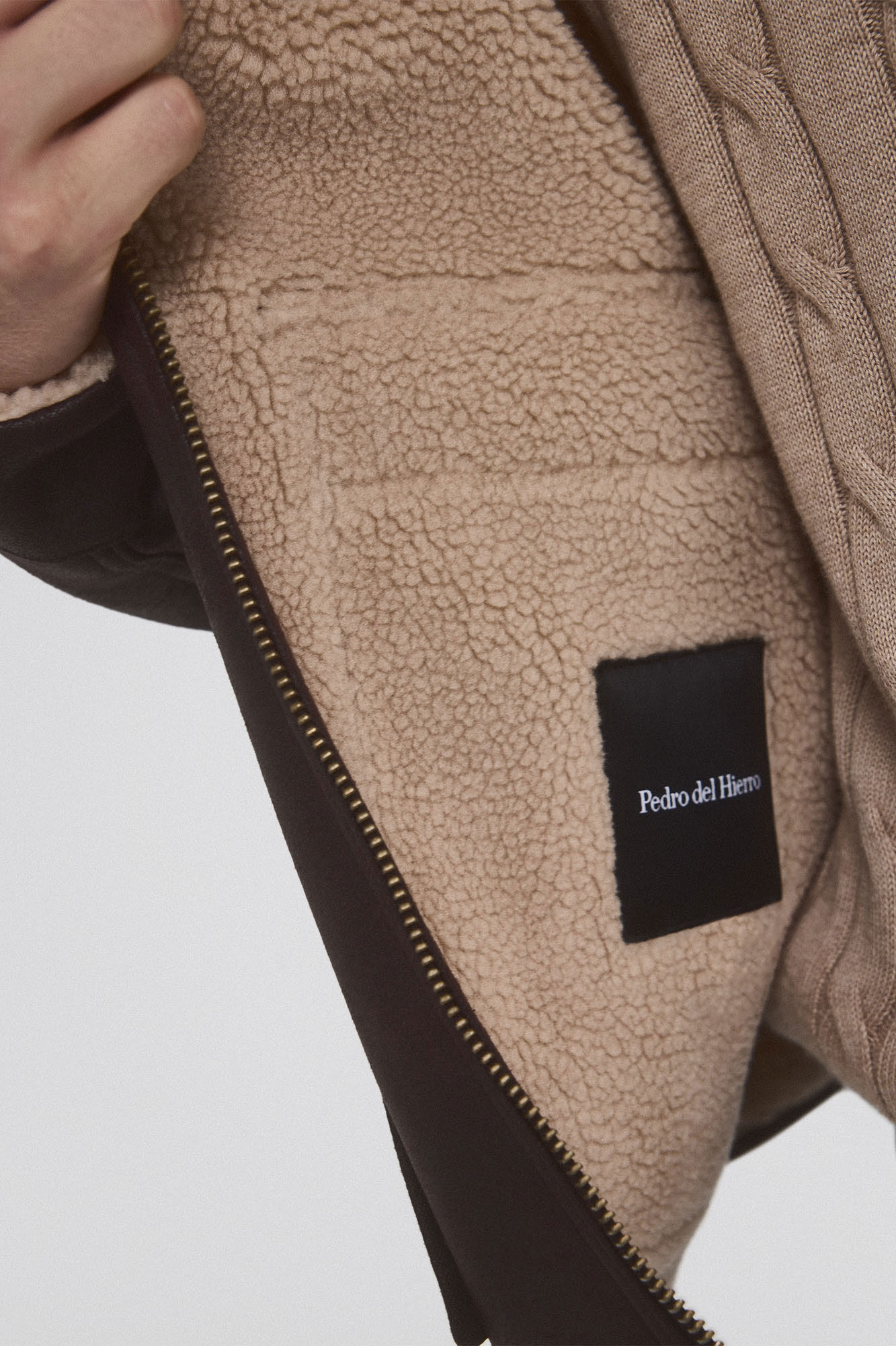 Pedro del Hierro Double-sided jacket Brown