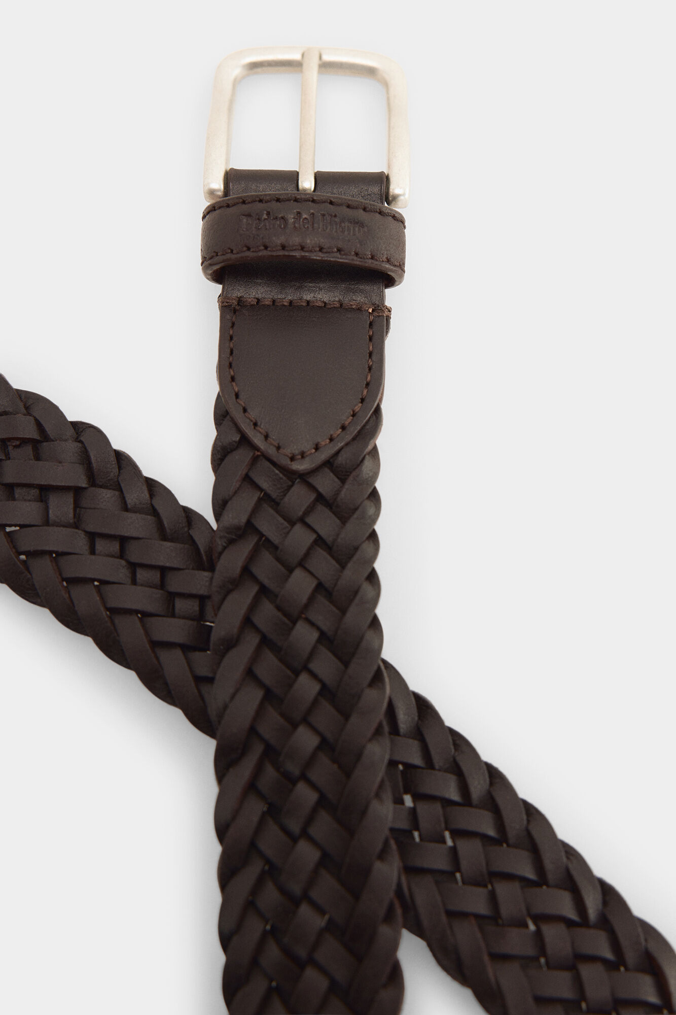 Pedro del Hierro Cintur&oacute;n piel sport Marr&oacute;n