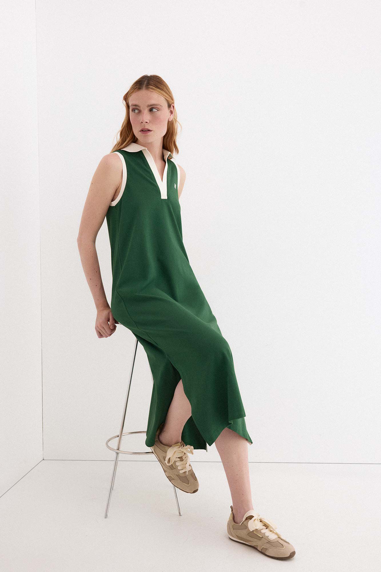 Pedro del Hierro Vestido gola polo Verde