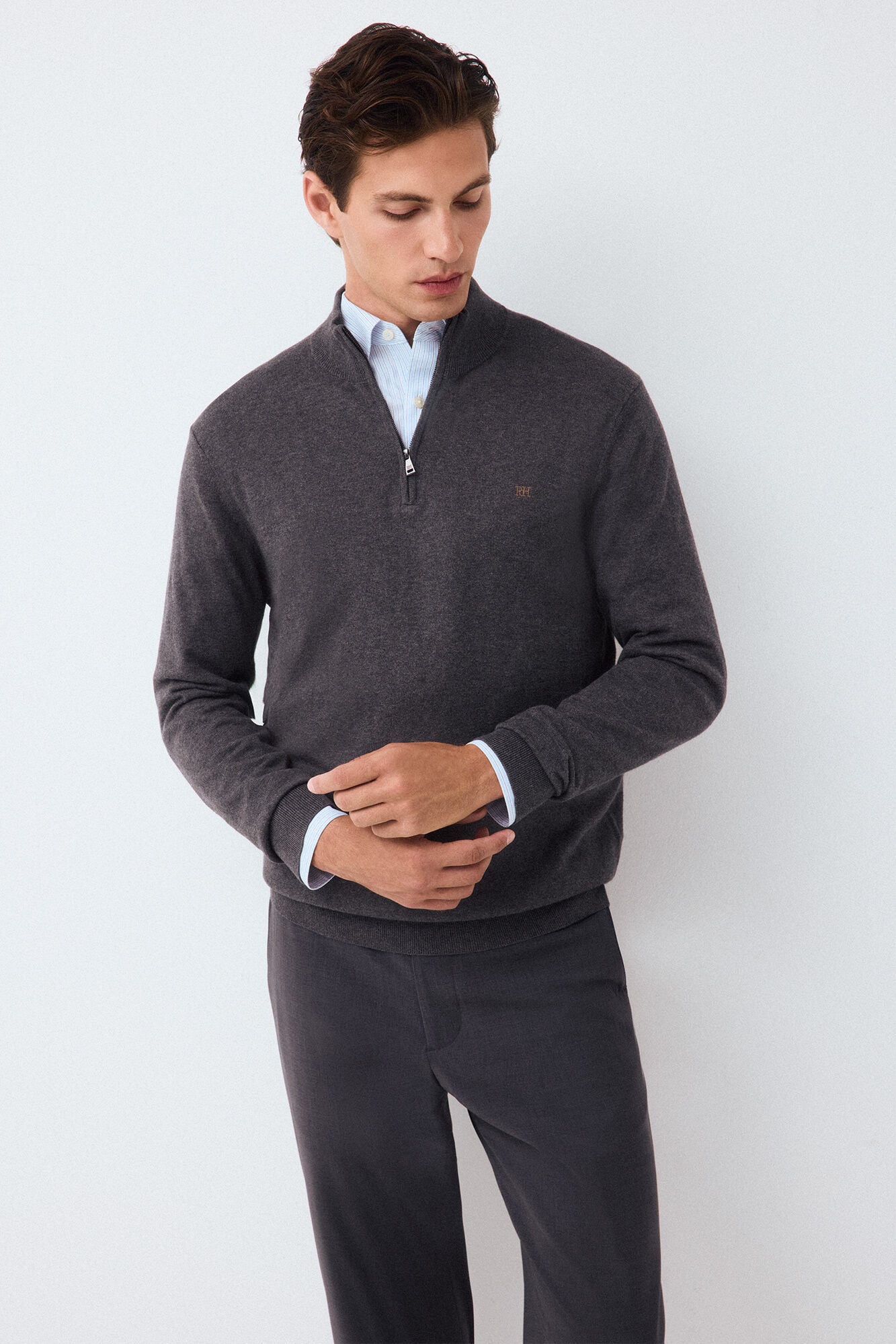 Pedro del Hierro Premium cotton silk cashmere knit jumper