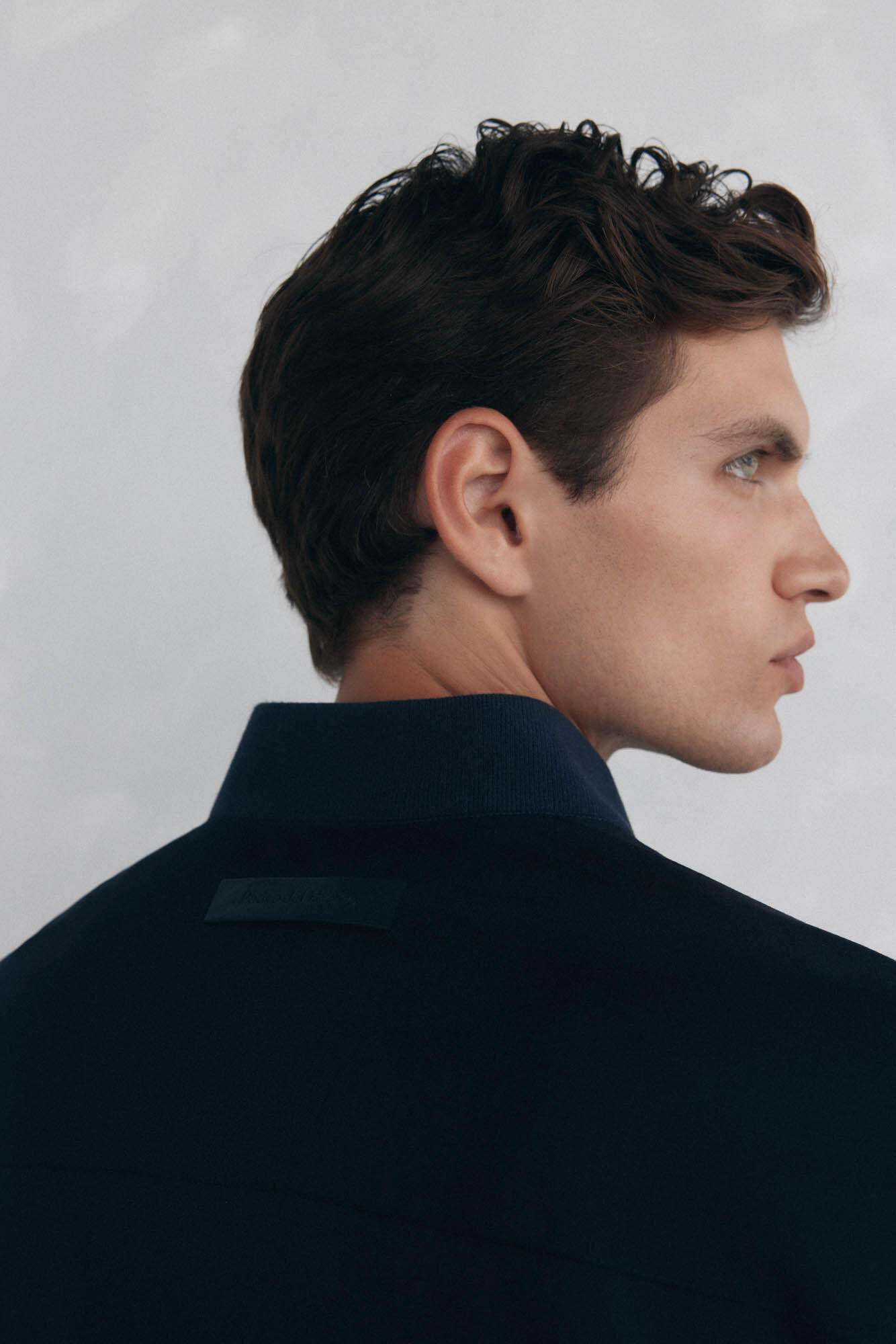 Pedro del Hierro Wool bomber jacket Blue