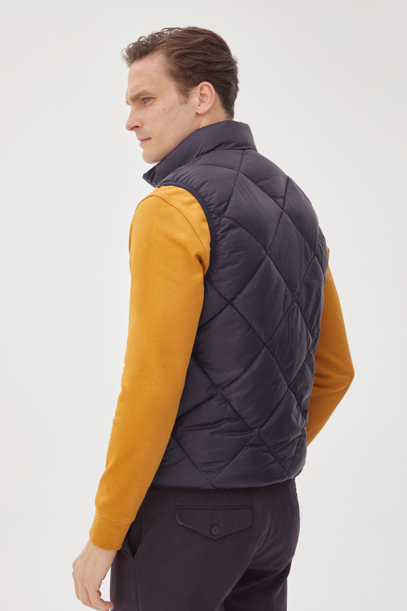 Pedro del Hierro Chaleco de rombos Azul