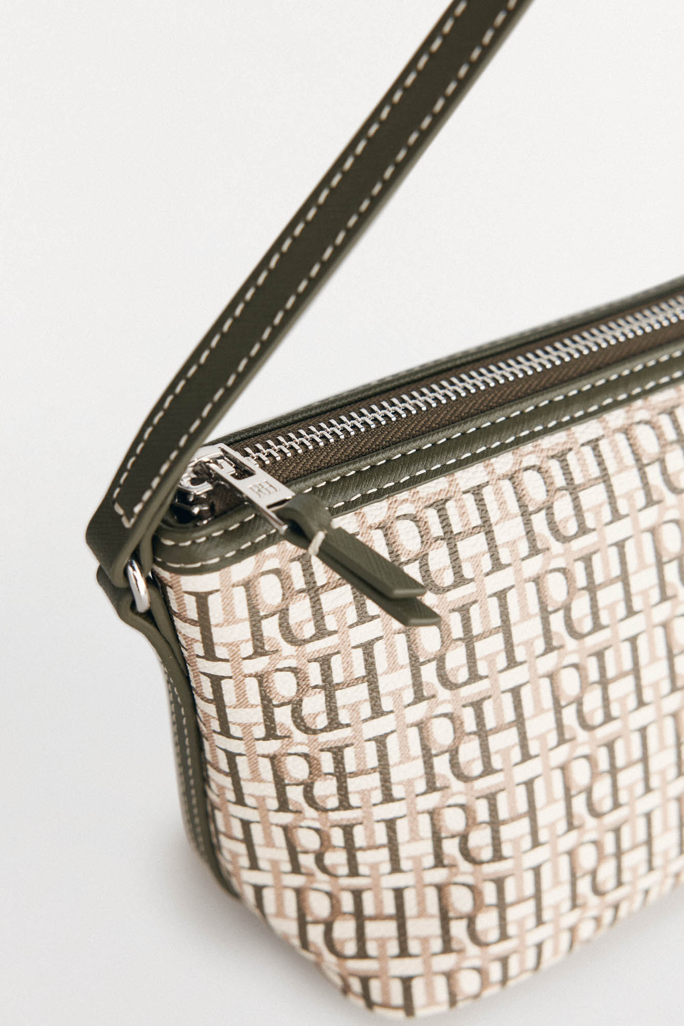 Pedro del Hierro Monogram shoulder bag Green