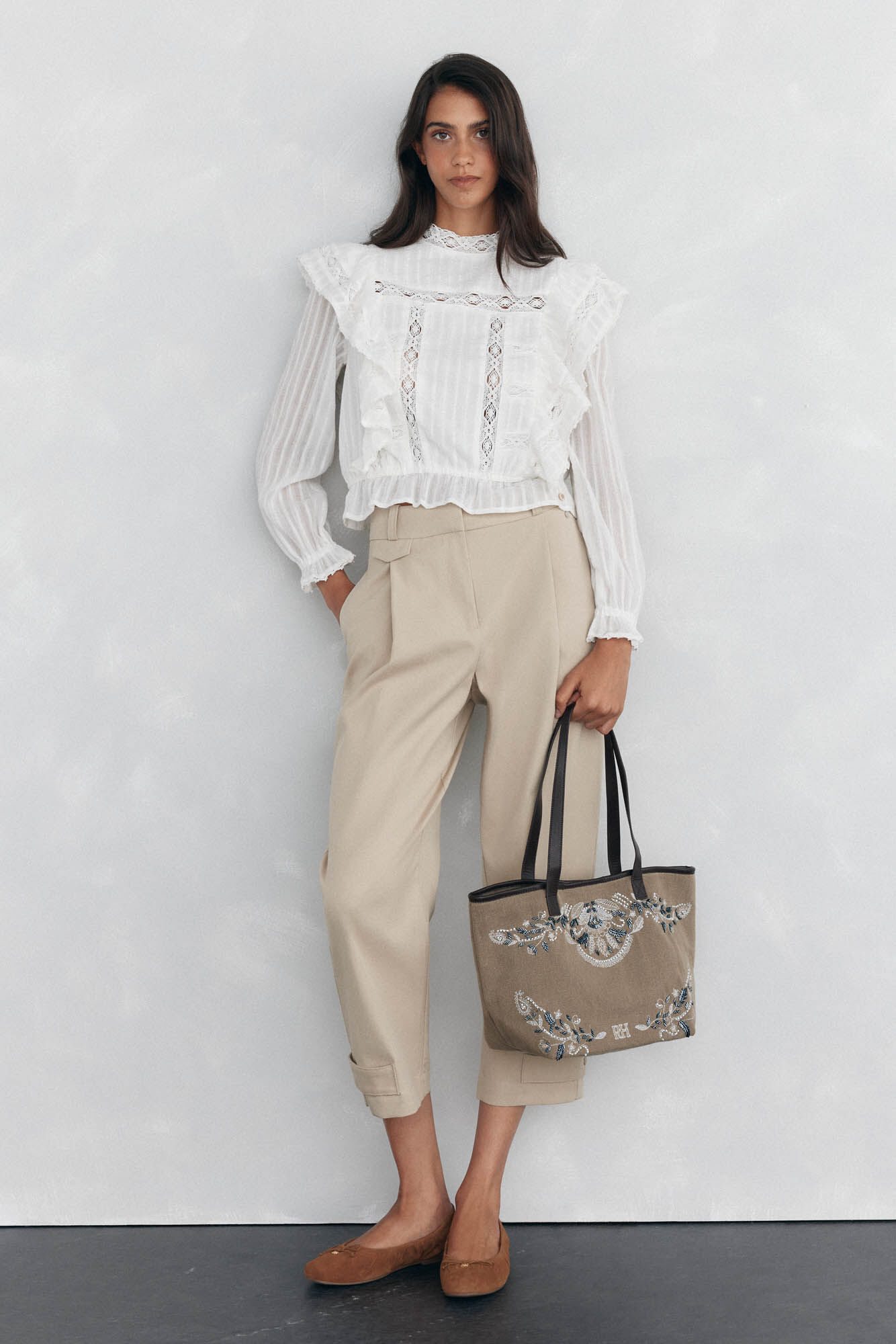 Pedro del Hierro Adjustable hem pants