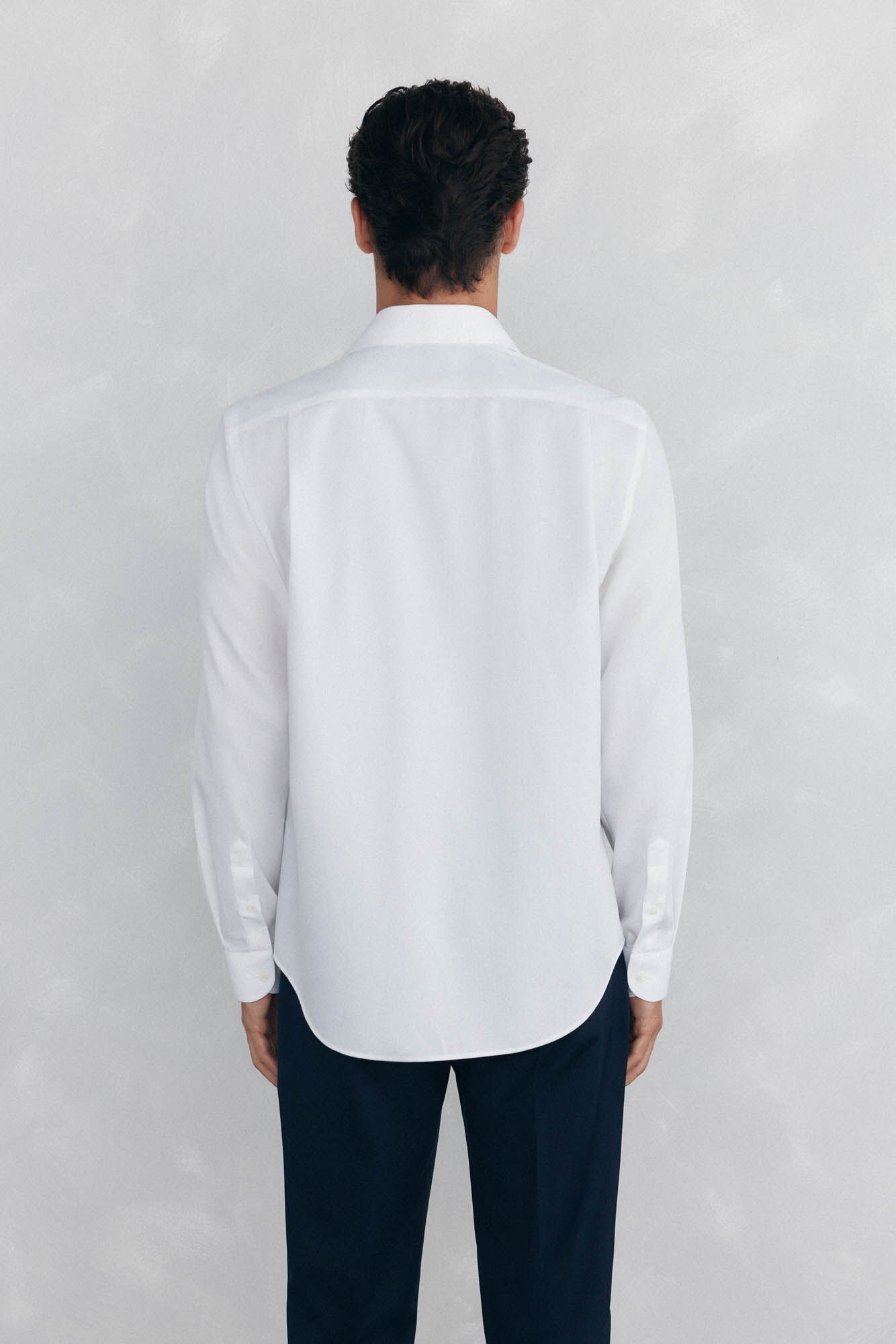 Pedro del Hierro Plain non iron + stain resistant dress shirt White