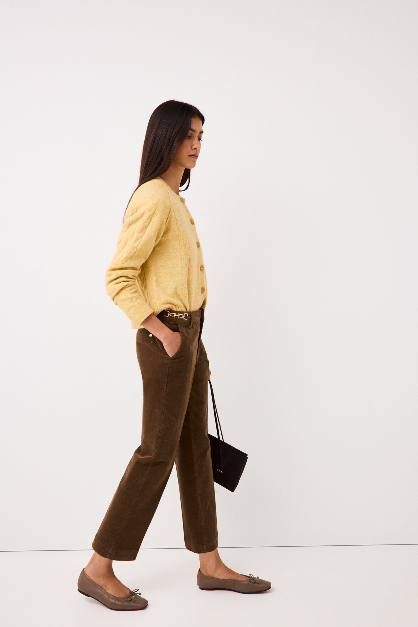 Pedro del Hierro Corduroy classic straight trousers