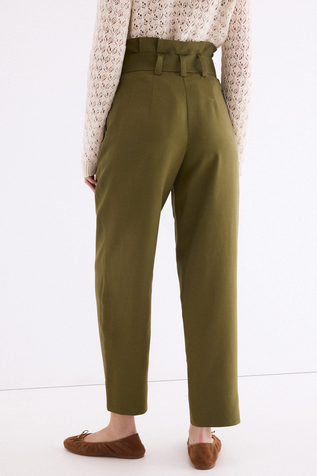 Pedro del Hierro Green carrot fit trousers Green