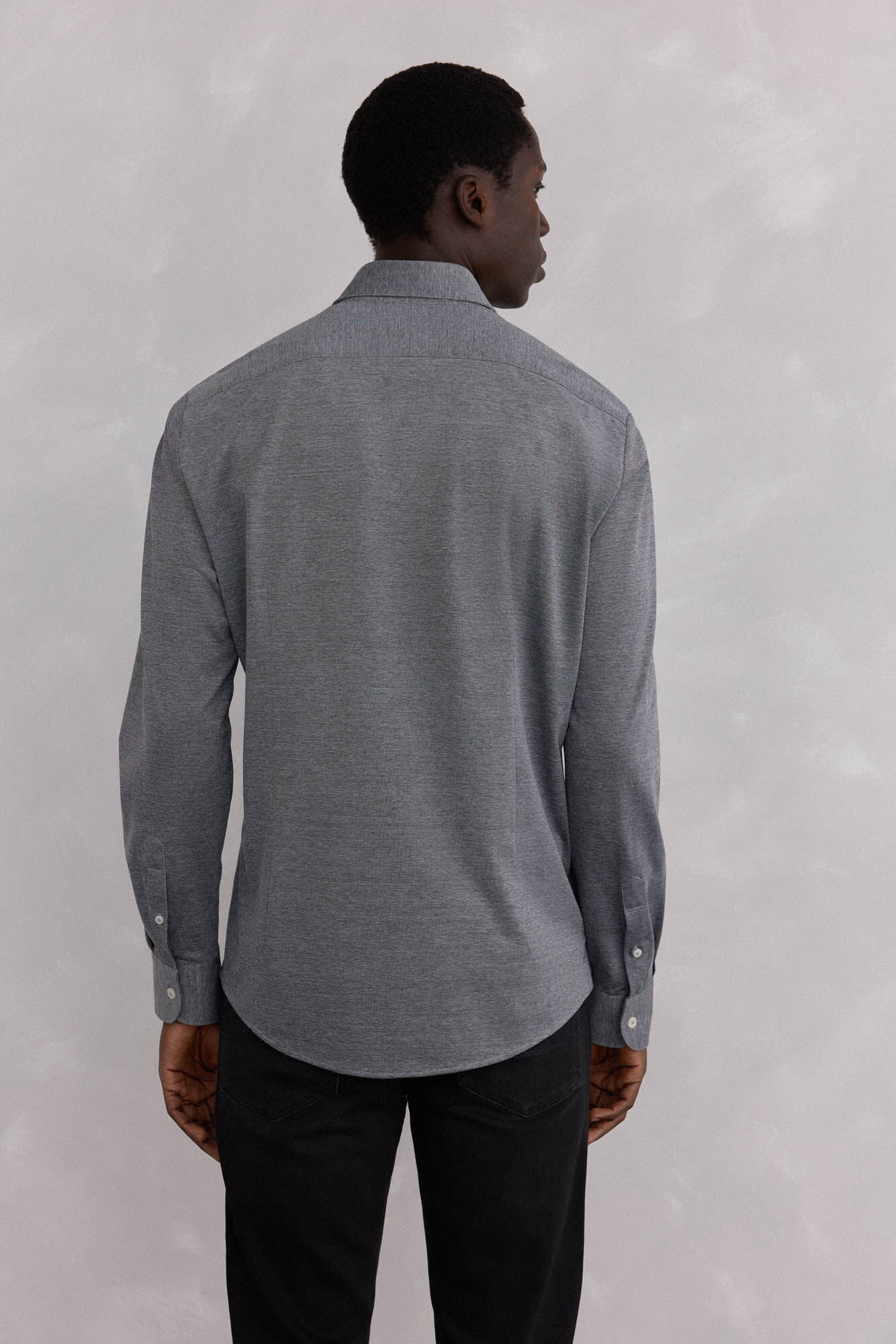 Pedro del Hierro jersey-knit knit shirt Grey
