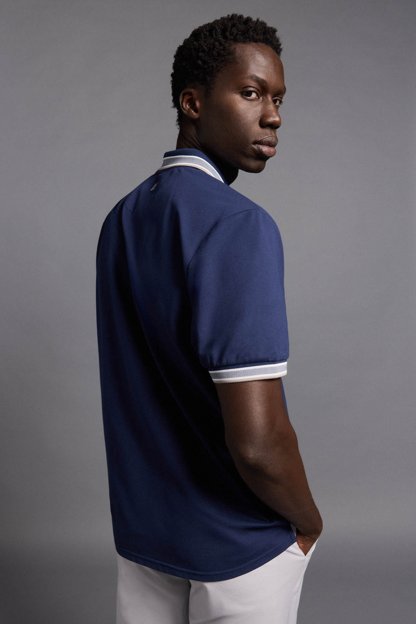 Pedro del Hierro Plain golf polo Blue
