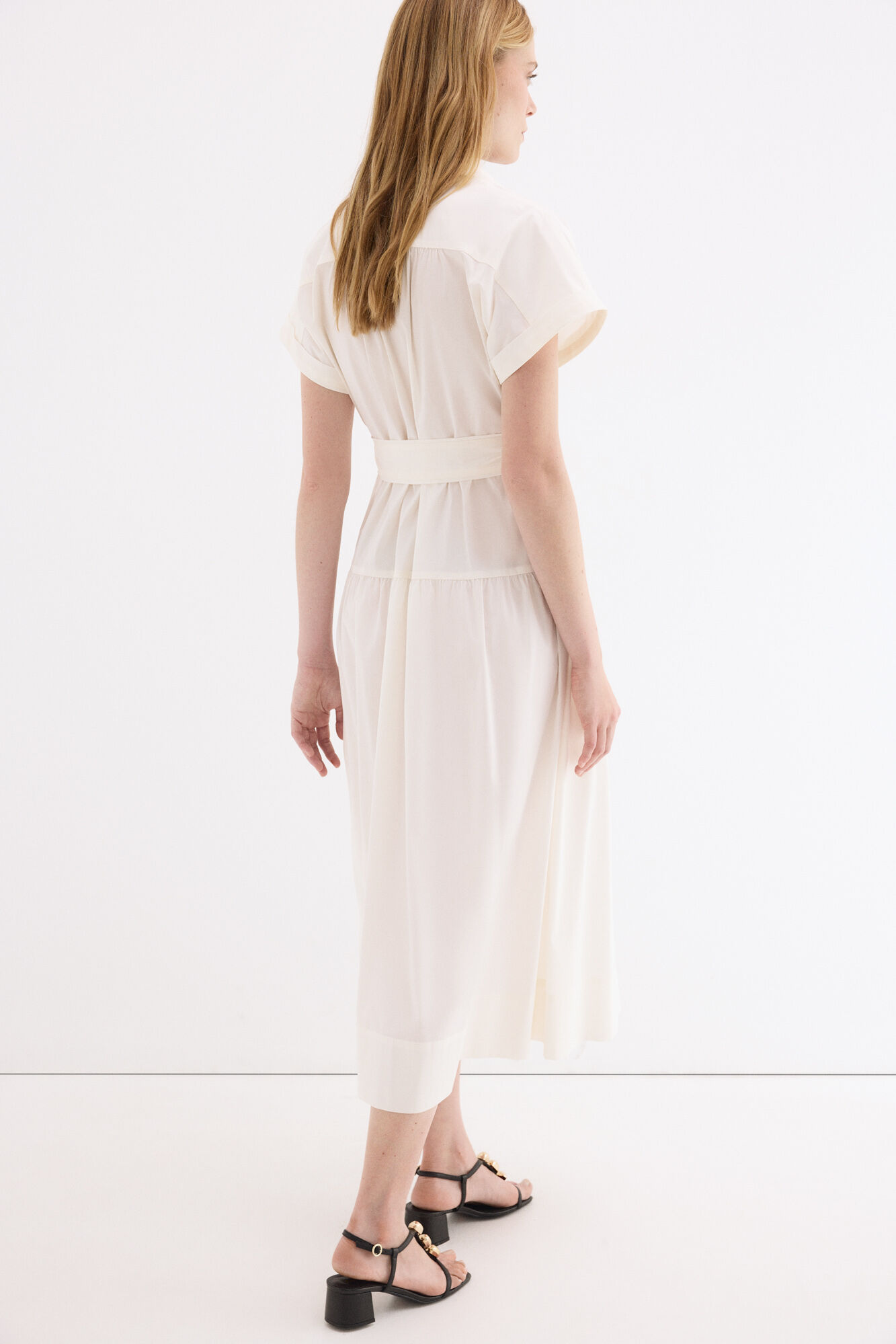 Pedro del Hierro Poplin shirt dress Brown