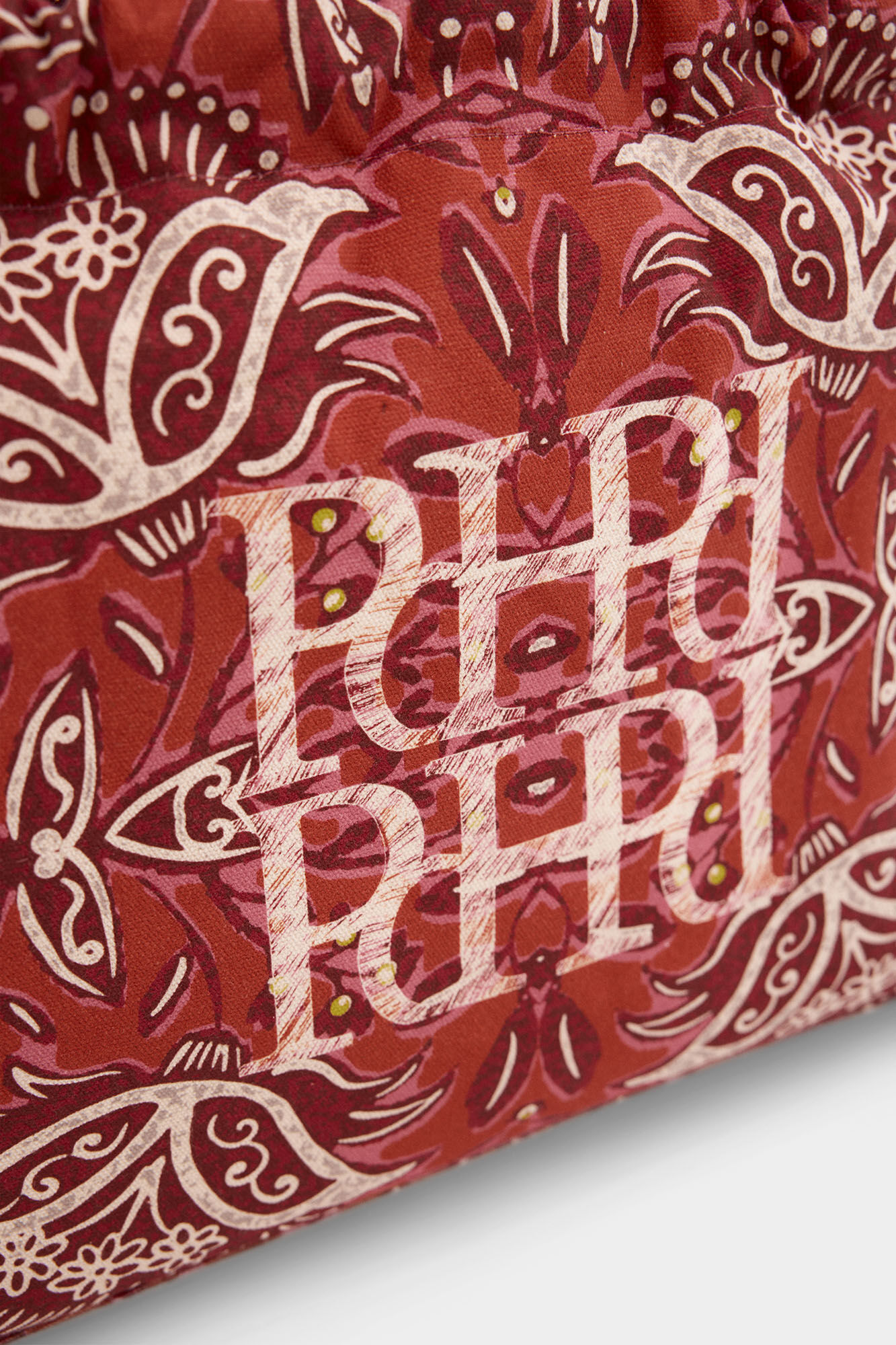 Pedro del Hierro Printed shoulder bag Beige