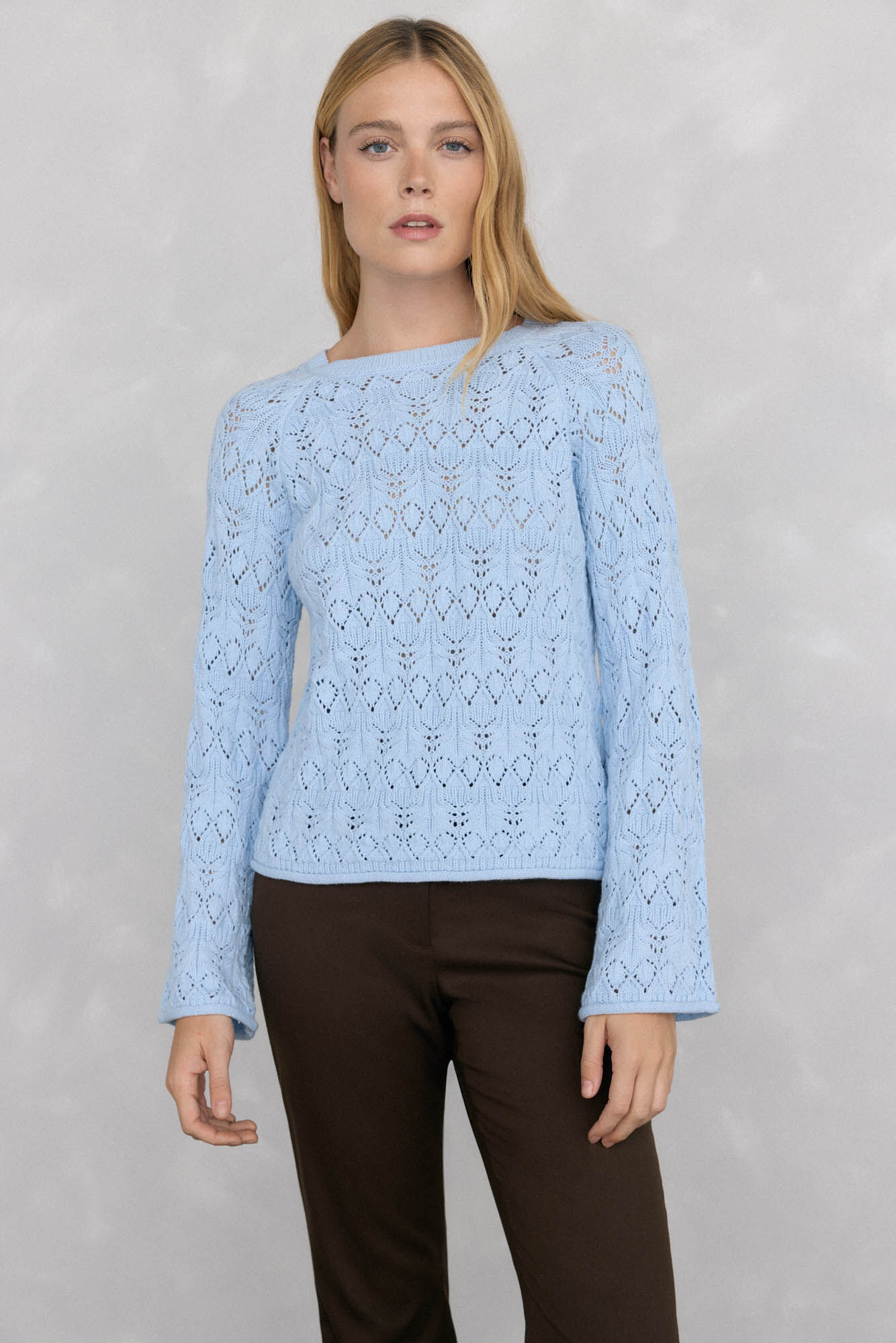 Pedro del Hierro Fancy openwork sweater