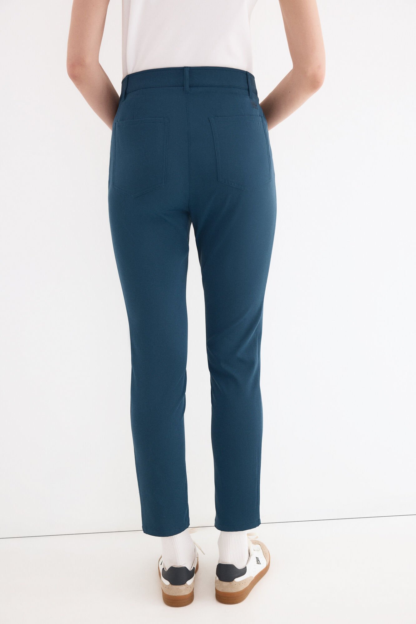 Pedro del Hierro Technical five-pocket trousers Blue