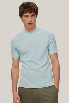 Pedro del Hierro Double-collar T-shirt Turquoise