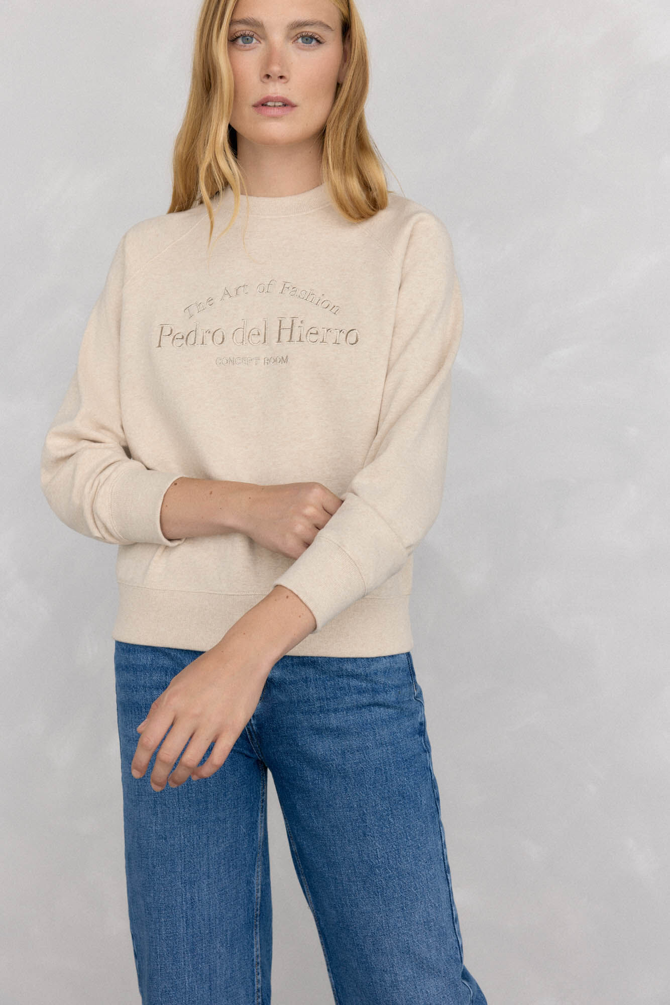 Pedro del Hierro Embroidered logo sweatshirt