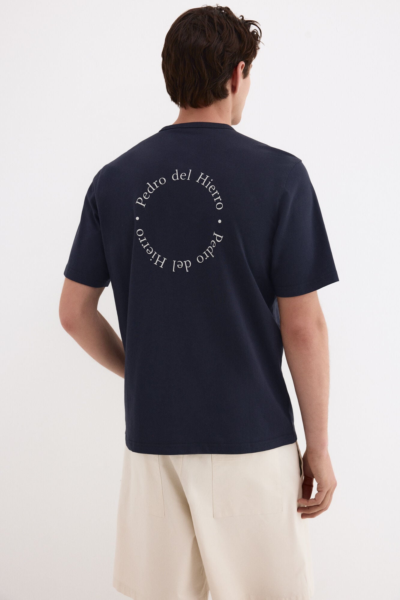 Pedro del Hierro Printed logo T-shirt Blue