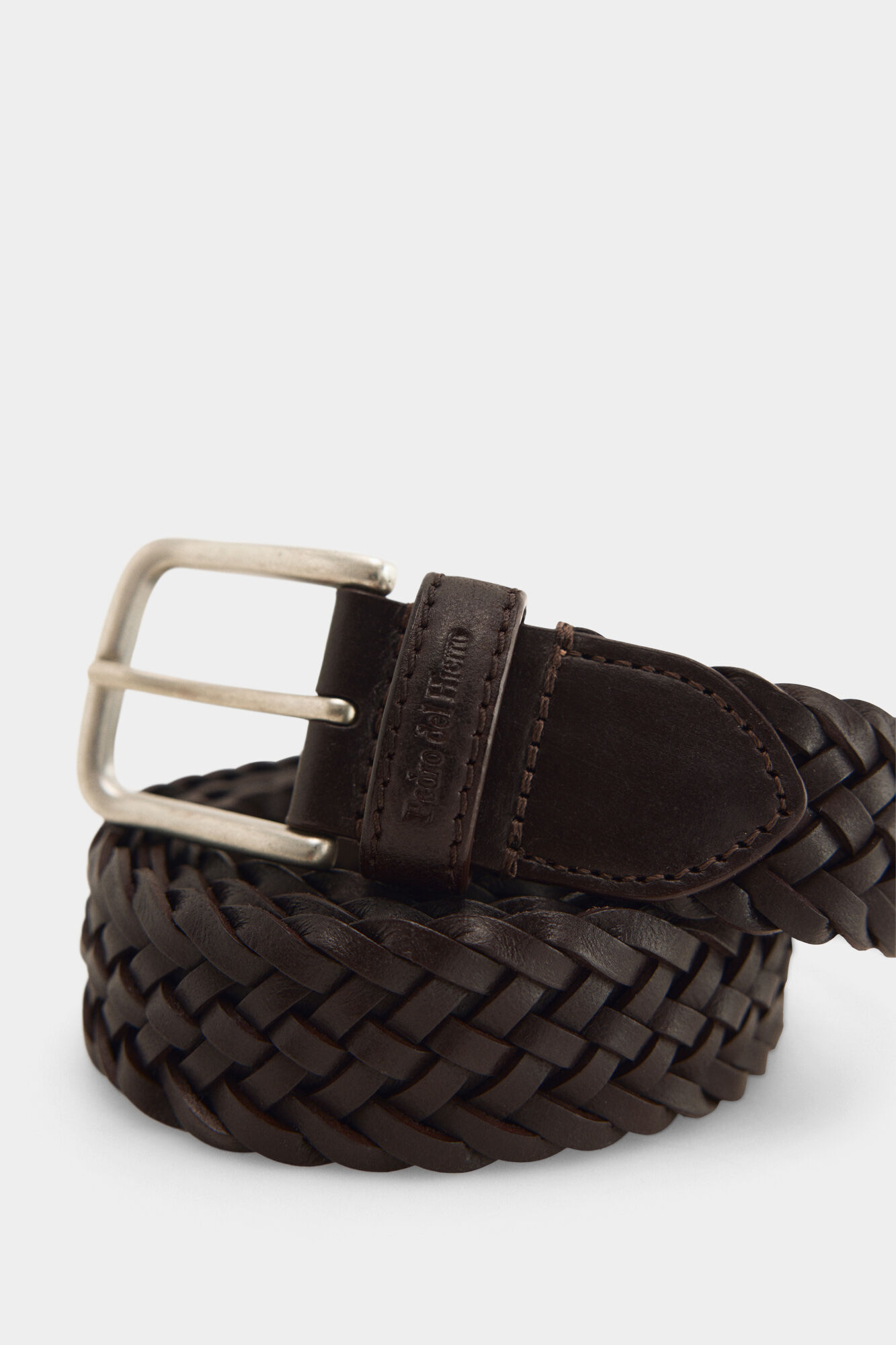 Pedro del Hierro Cintur&oacute;n piel sport Marr&oacute;n