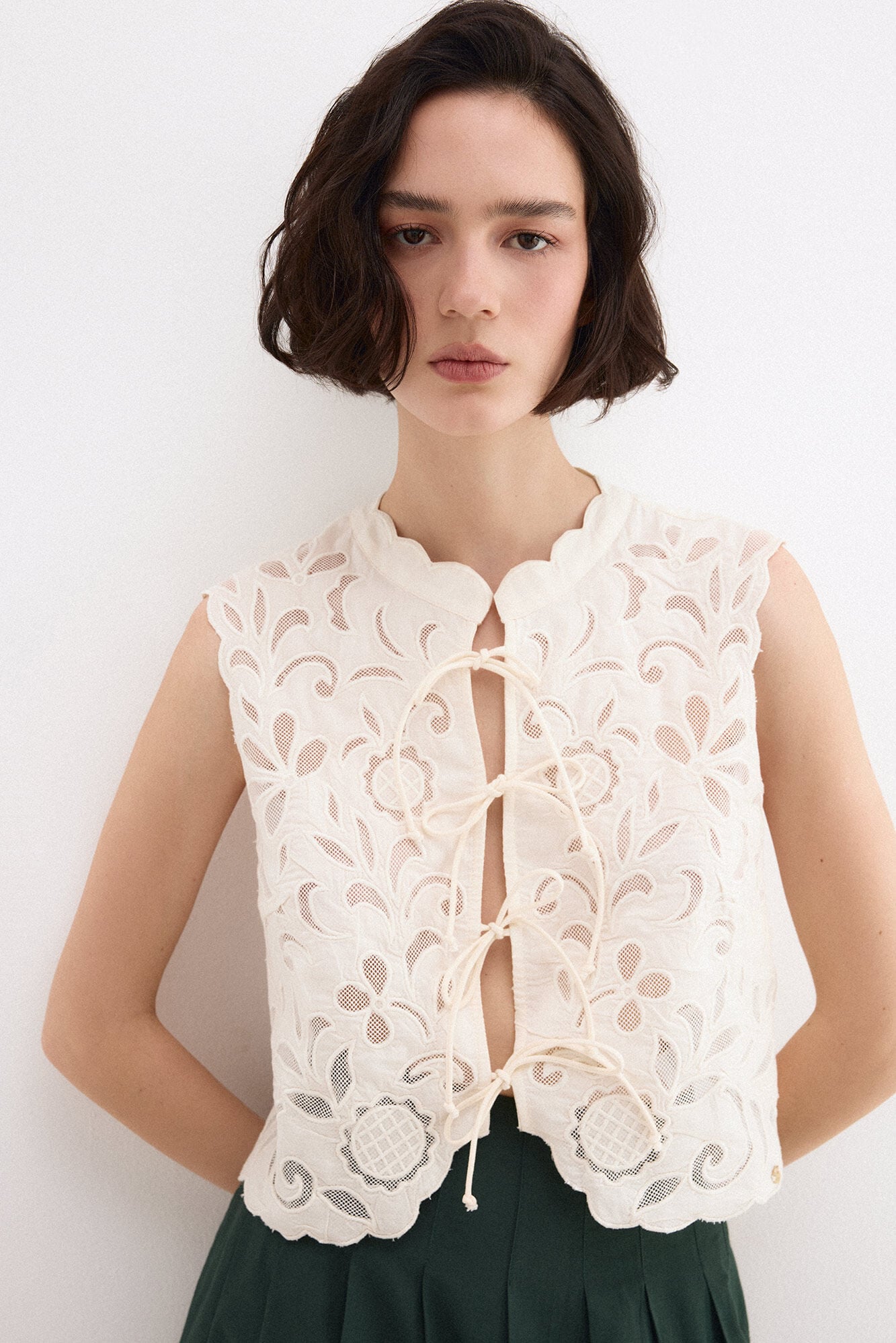 Pedro del Hierro Embroidered gilet