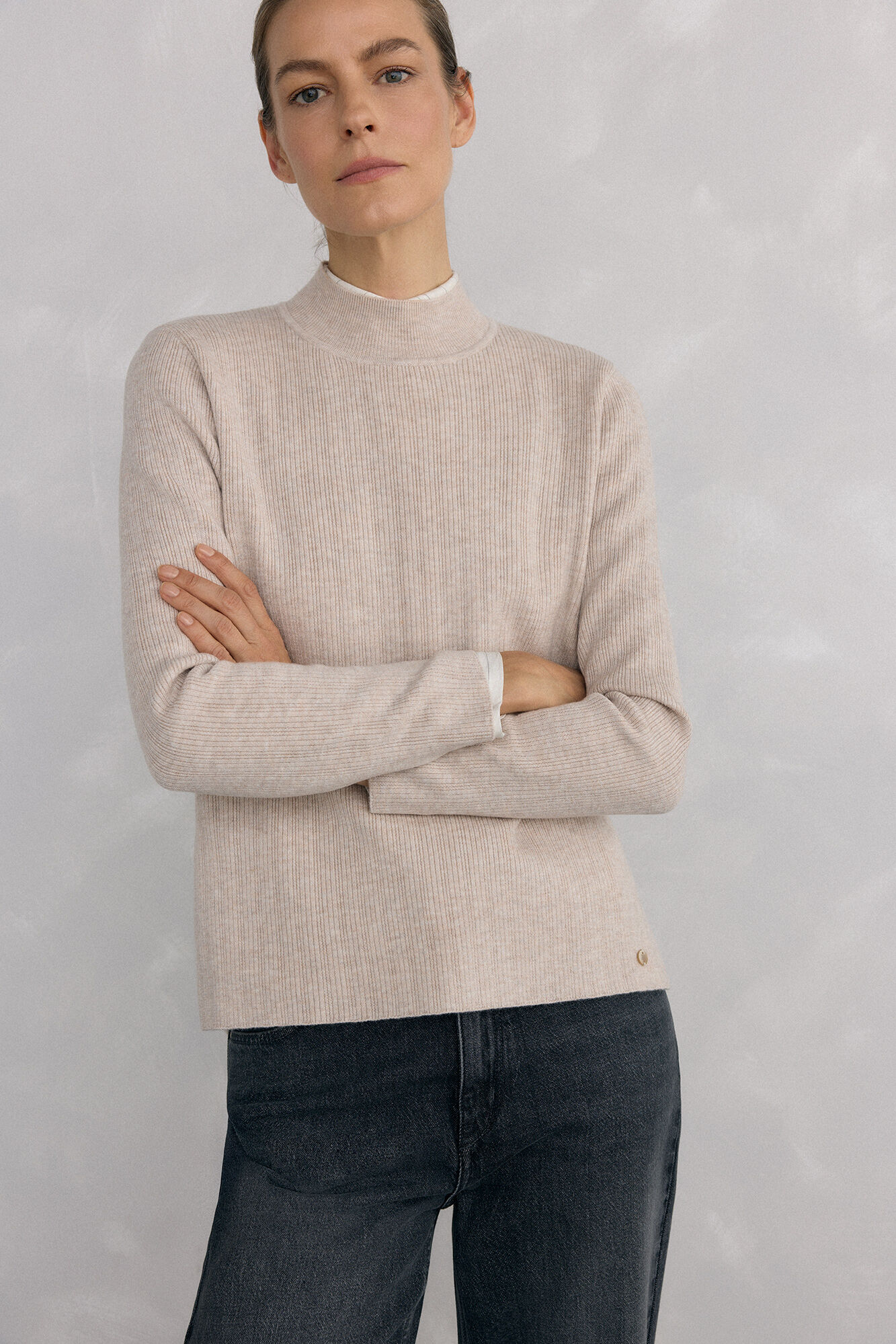 Pedro del Hierro Jersey efecto plisado canal&eacute;