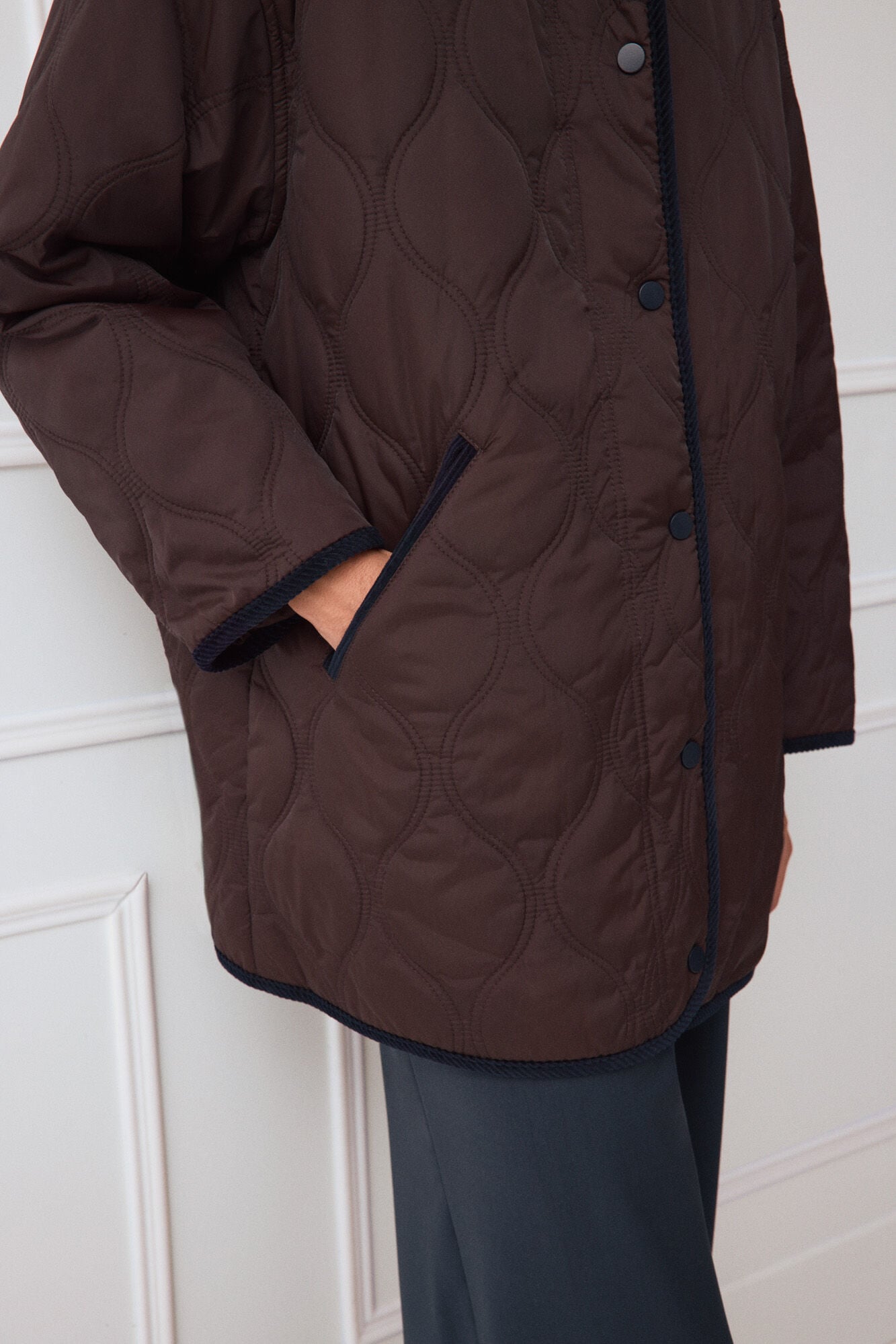TFP by Tamara Falc&oacute; Puffer parka Brown