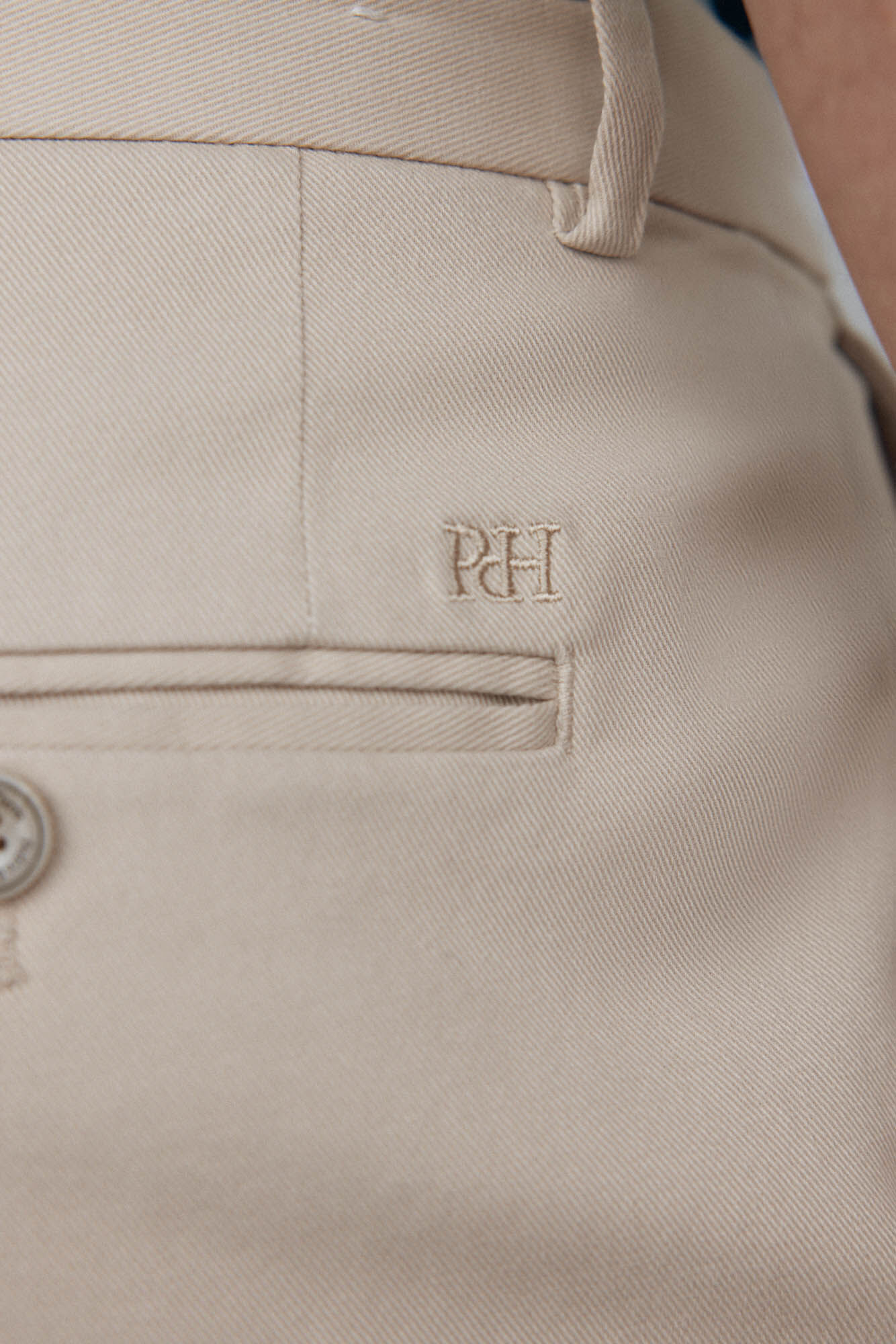 Pedro del Hierro Chino regular fit texture Beige