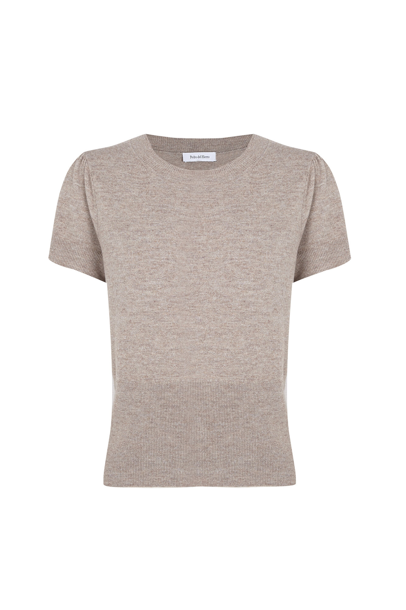 Pedro del Hierro Knit short sleeve top Brown