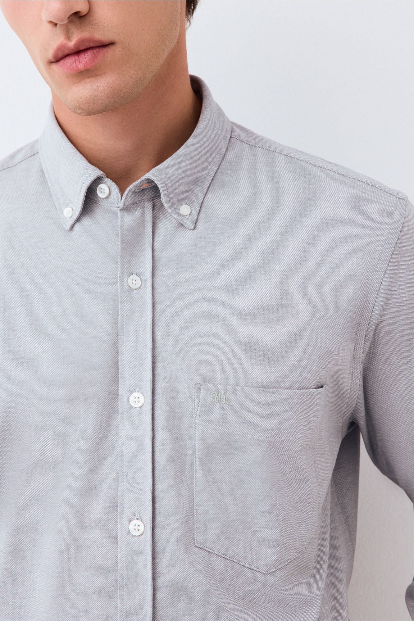 Pedro del Hierro Plain jersey-knit shirt