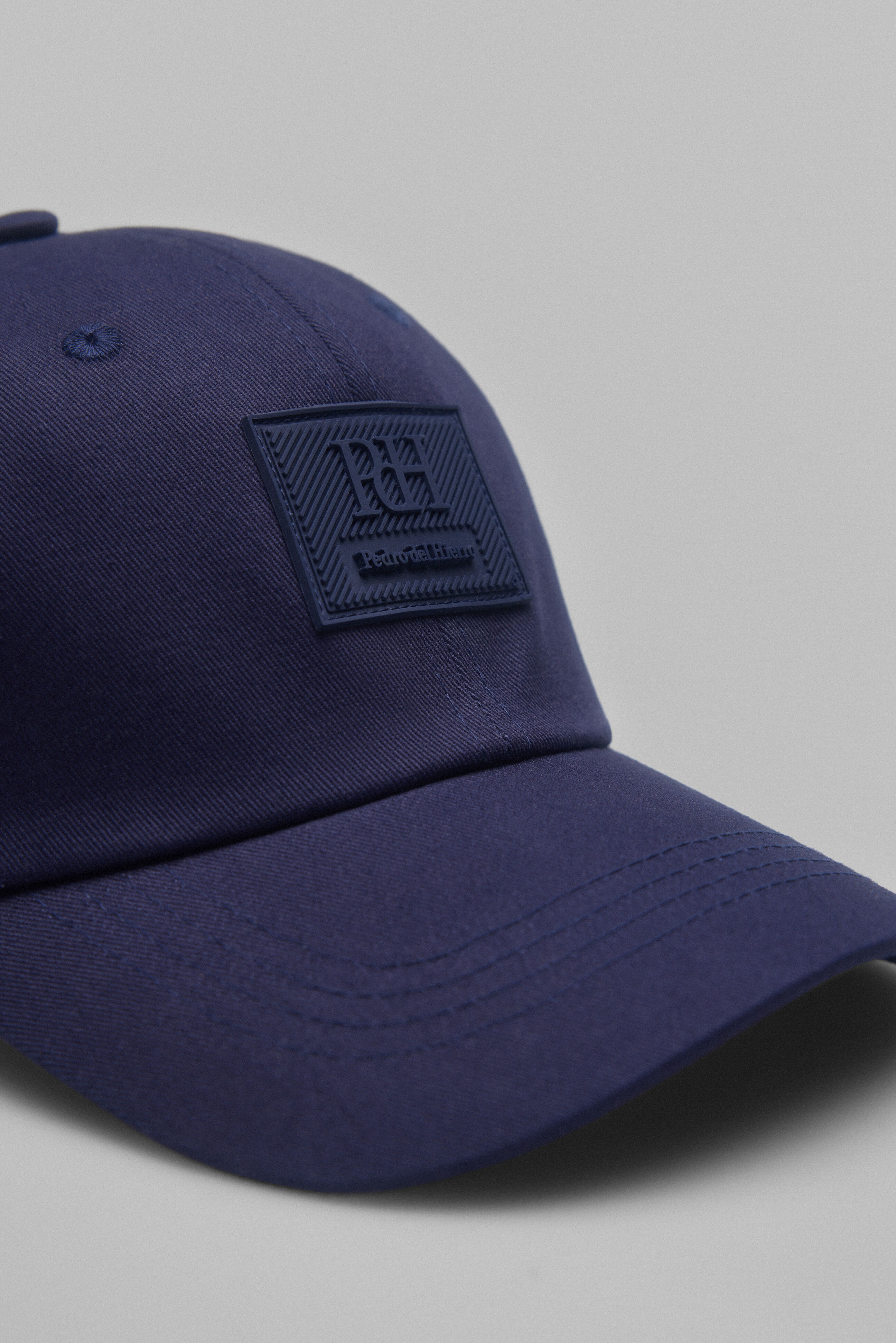 Pedro del Hierro Bon&eacute; viseira t&ecirc;xtil algod&atilde;o Azul