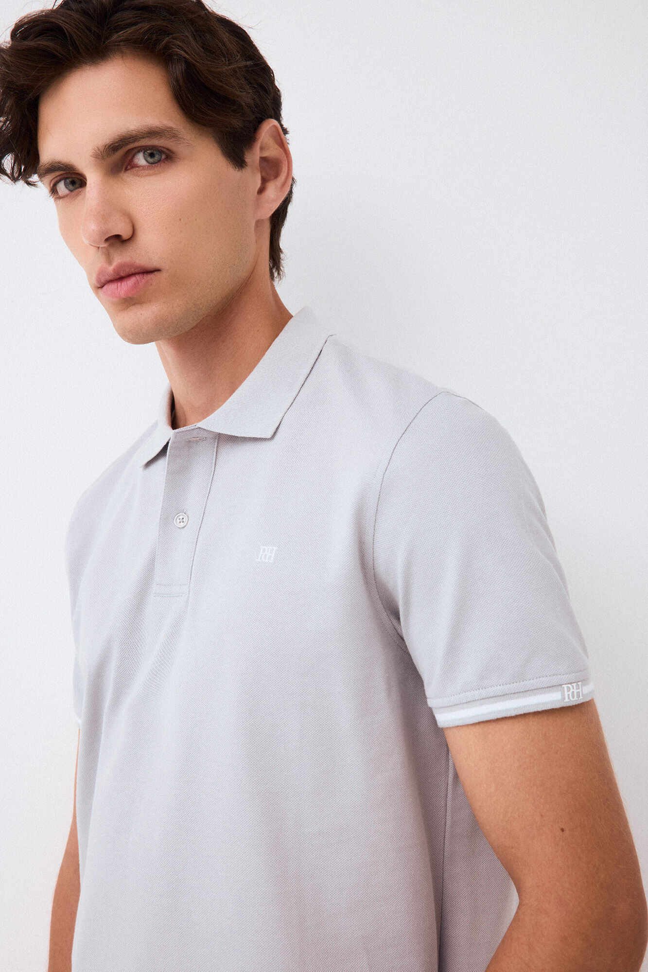 Pedro del Hierro Polo fantasy cuff Grey