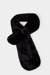 Pedro del Hierro Faux fur scarf Black