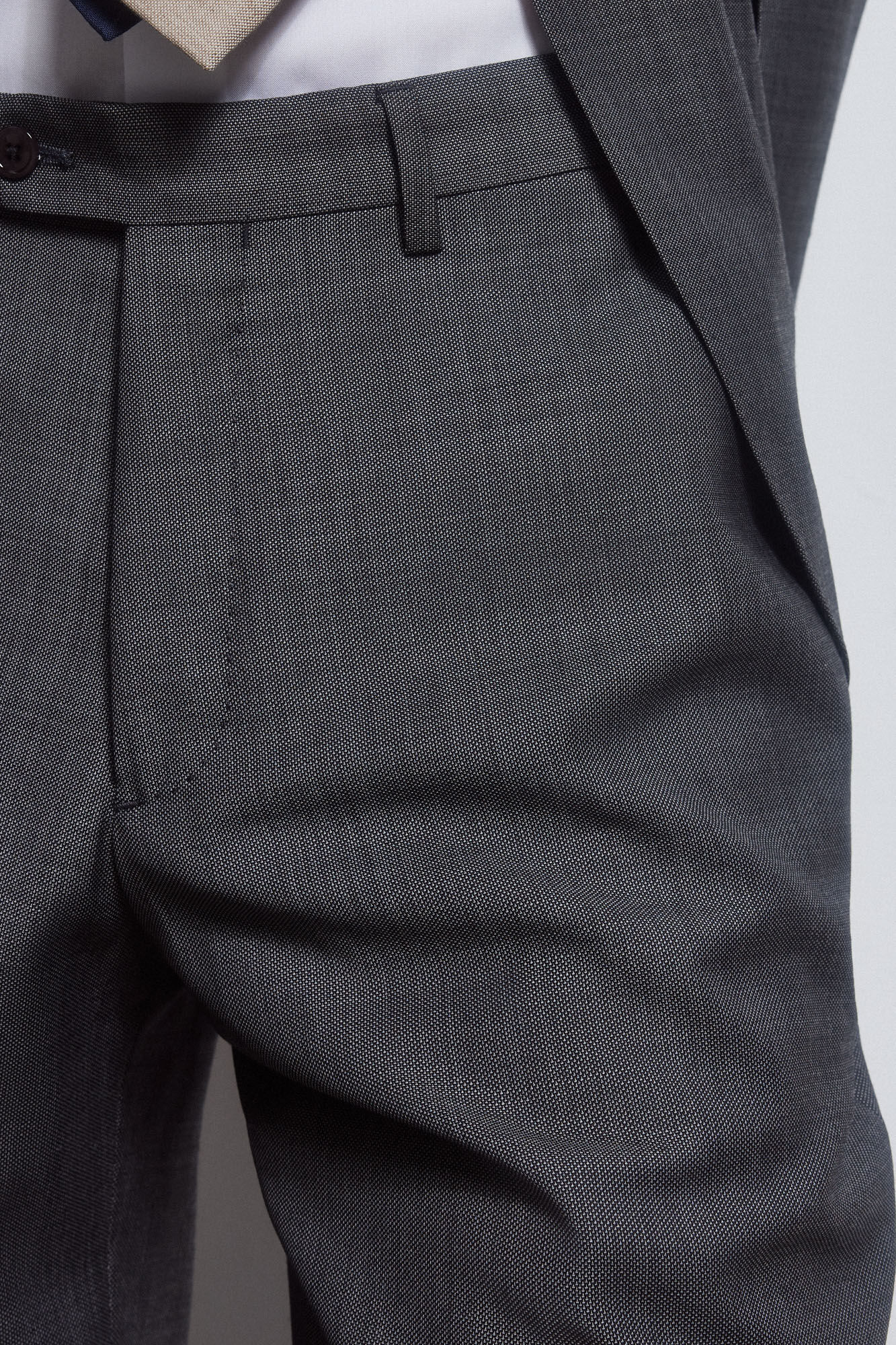 Pedro del Hierro Grey slim fit bi-stretch trousers Grey